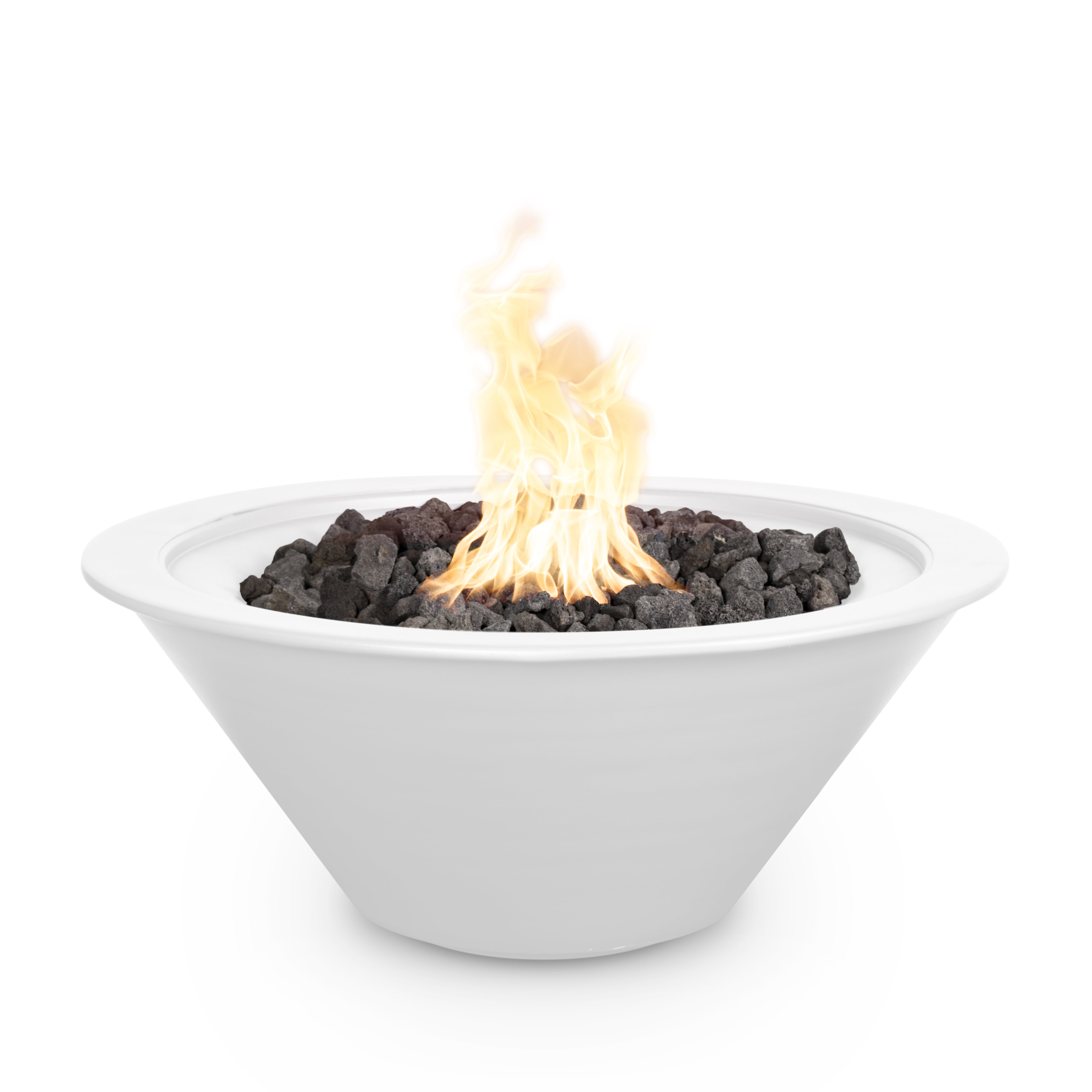 The Outdoor Plus  Round Cazo Fire Bowl - Powder Coated Metal 30-Inch - Backyard Ember