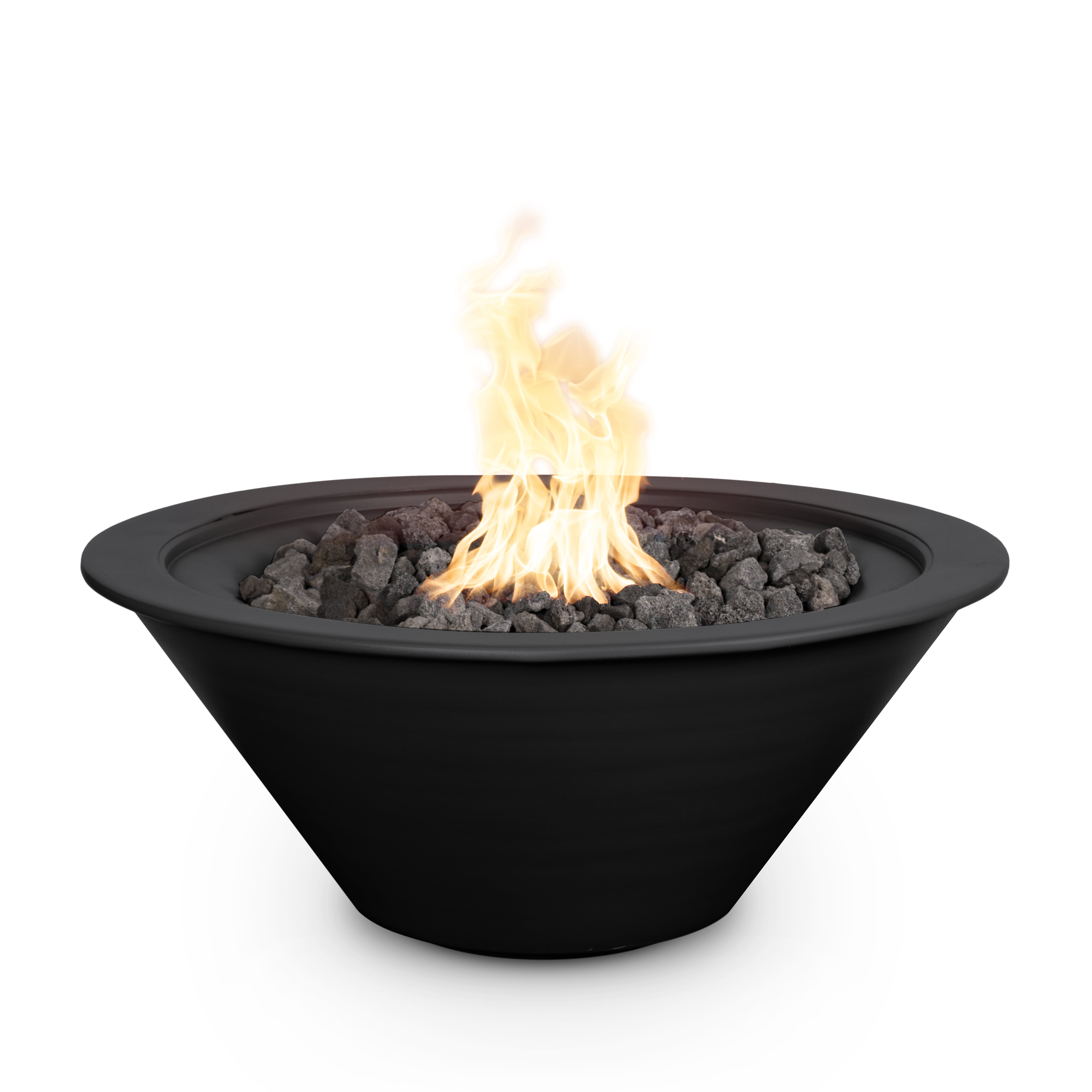 The Outdoor Plus  Round Cazo Fire Bowl - Powder Coated Metal 30-Inch - Backyard Ember