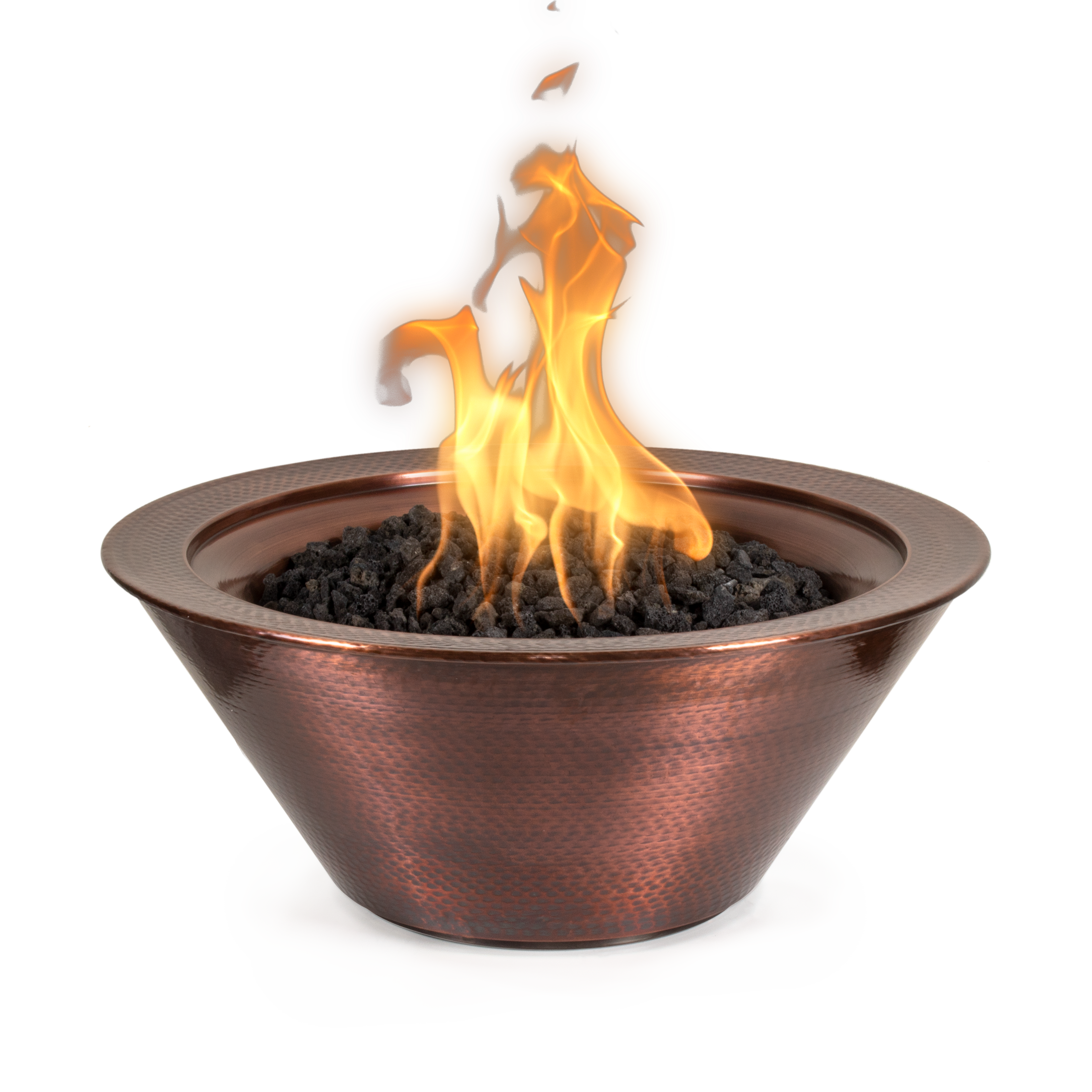 The Outdoor Plus Round Cazo Fire Bowl - Copper 36-Inch - Backyard Ember