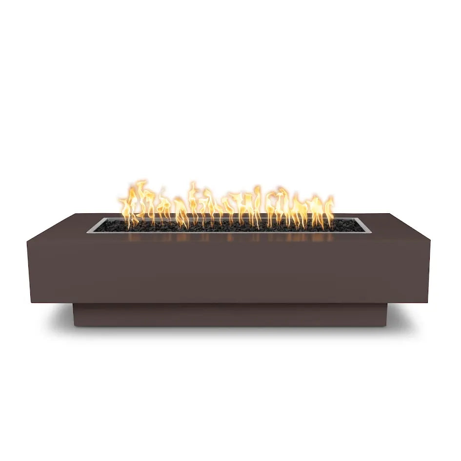 The Outdoor Plus Rectangular Coronado Fire Pit - Powder Coated Metal Fire Pit 60x28-Inch