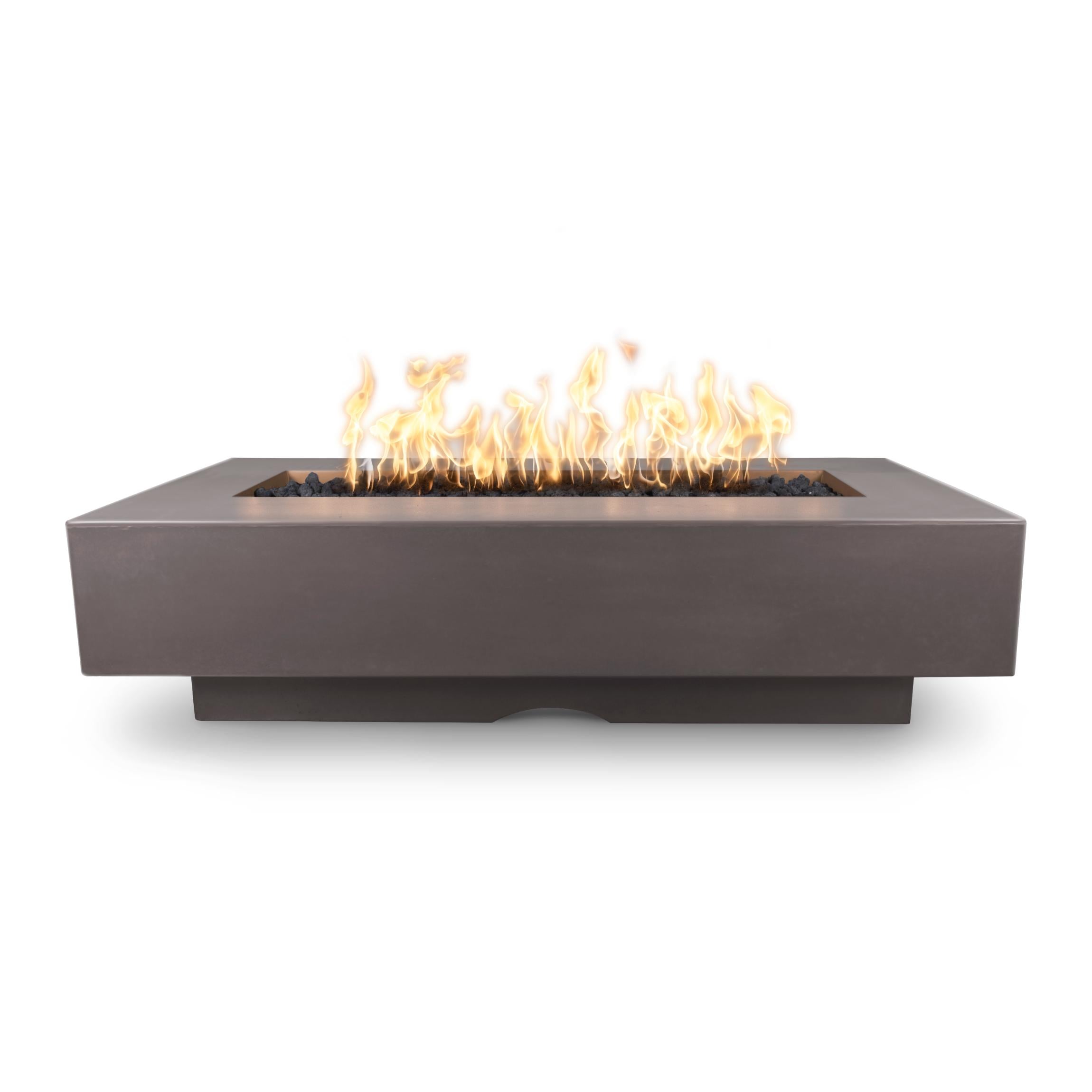 The Outdoor Plus Rectangular Del Mar Fire Pit - GFRC Concrete 84-Inch