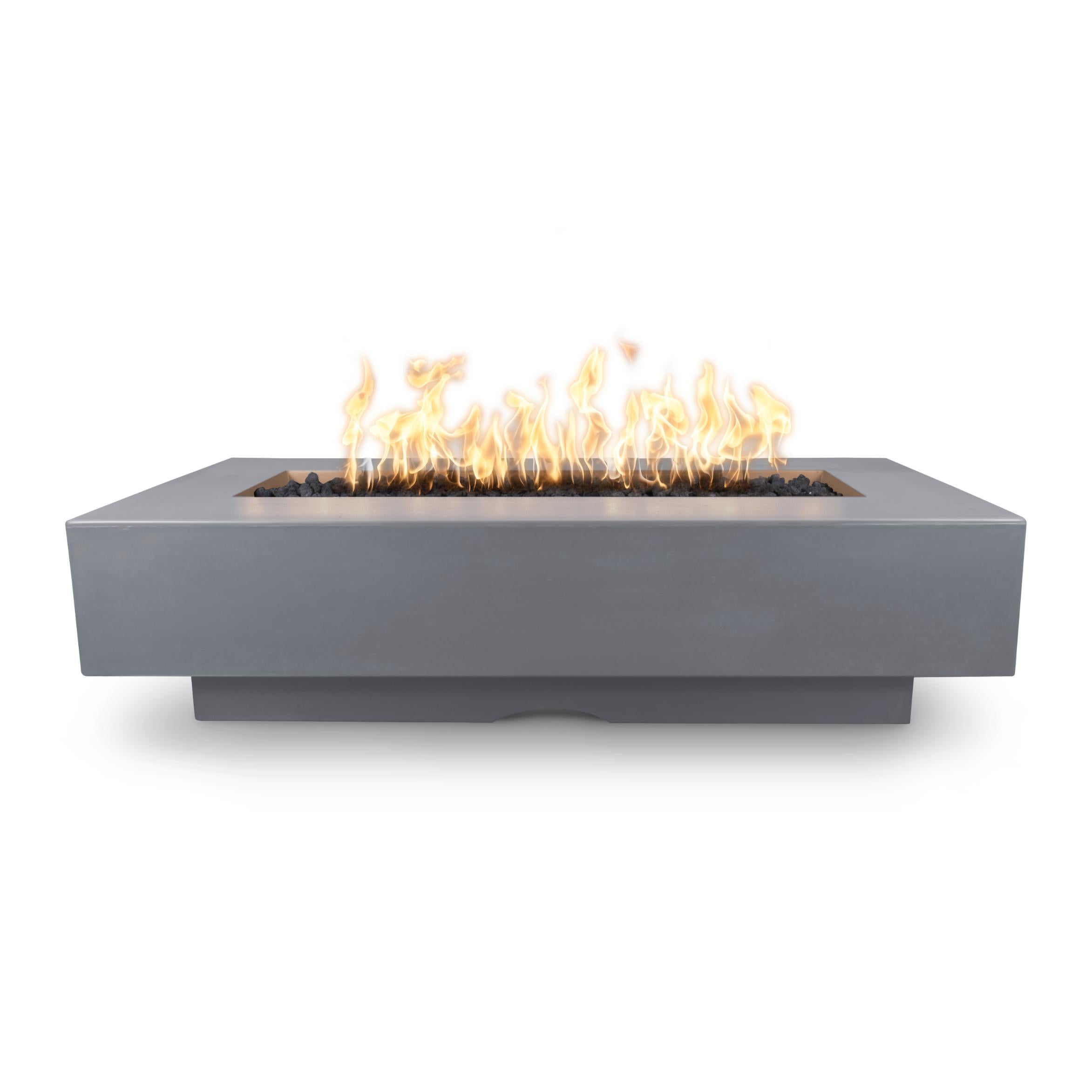 The Outdoor Plus Rectangular Del Mar Fire Pit - GFRC Concrete 84-Inch
