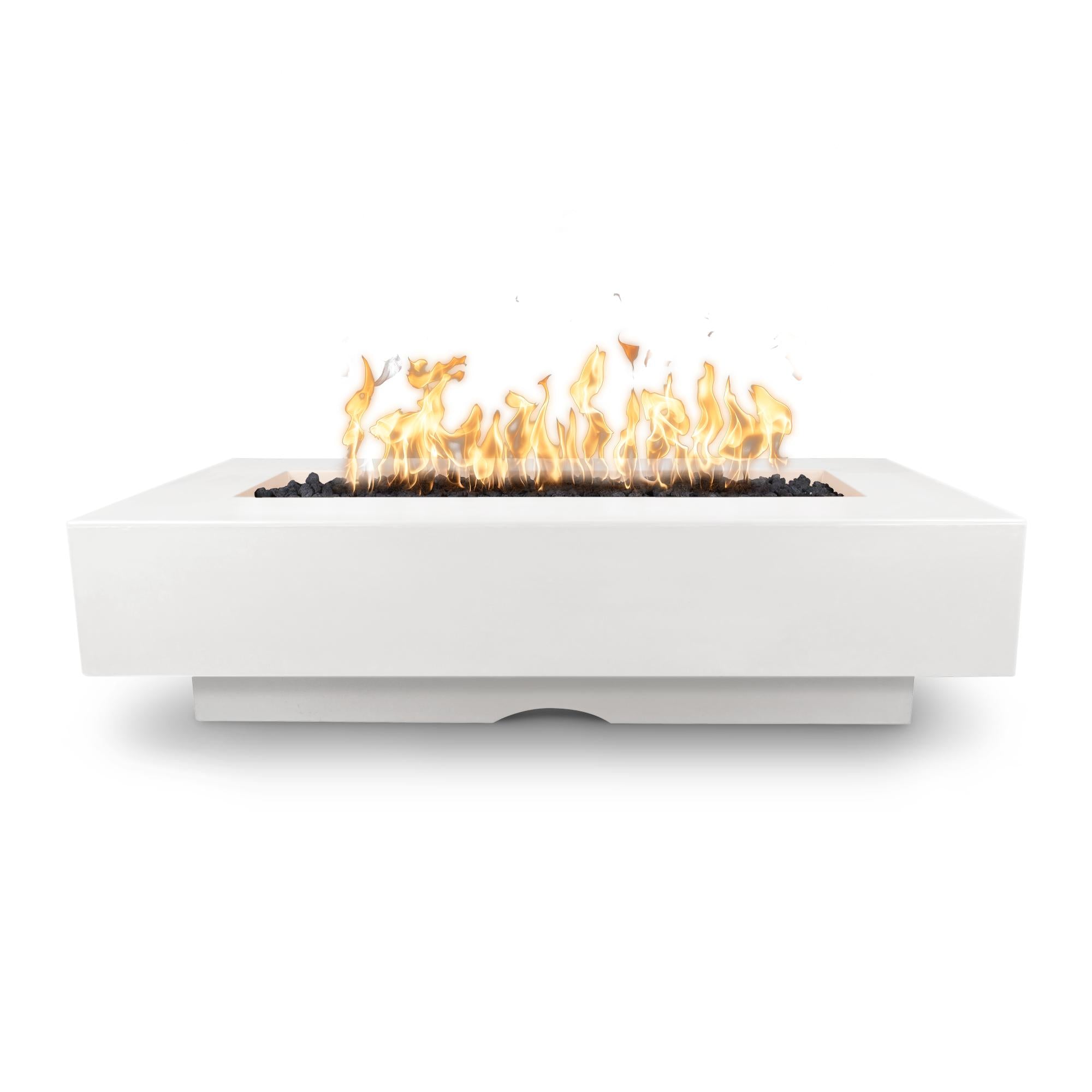 The Outdoor Plus Rectangular Del Mar Fire Pit - GFRC Concrete 84-Inch