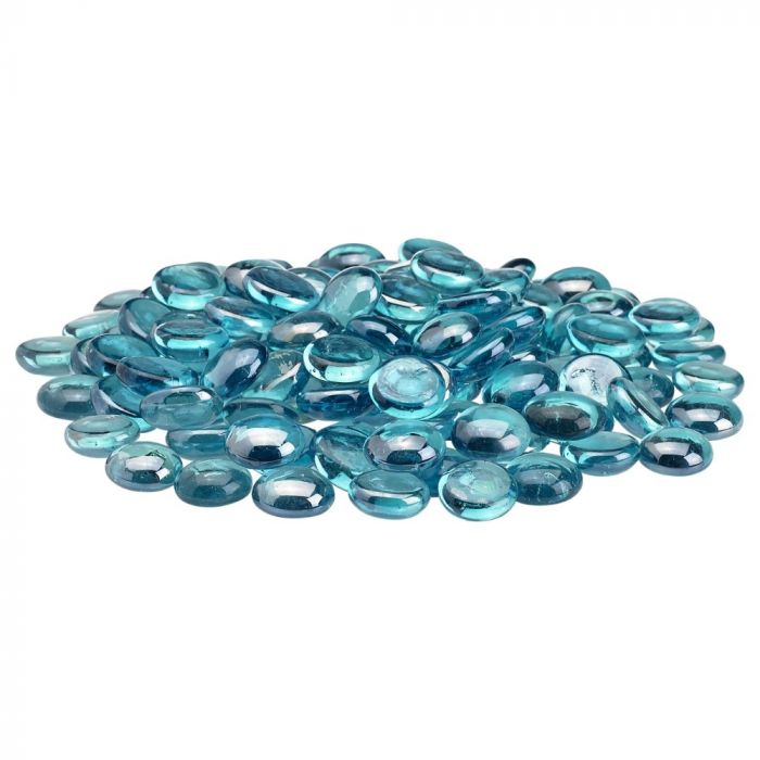 American Fire Glass Aqua Blue Luster Firebeads 10 Pound Bag