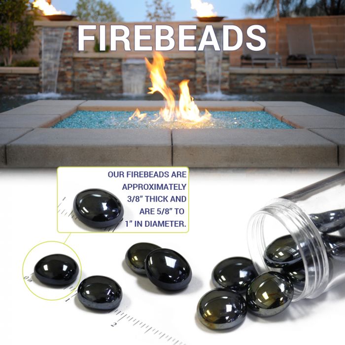 American Fire Glass Glacier Ice Firebeads 10 Pound Bag
