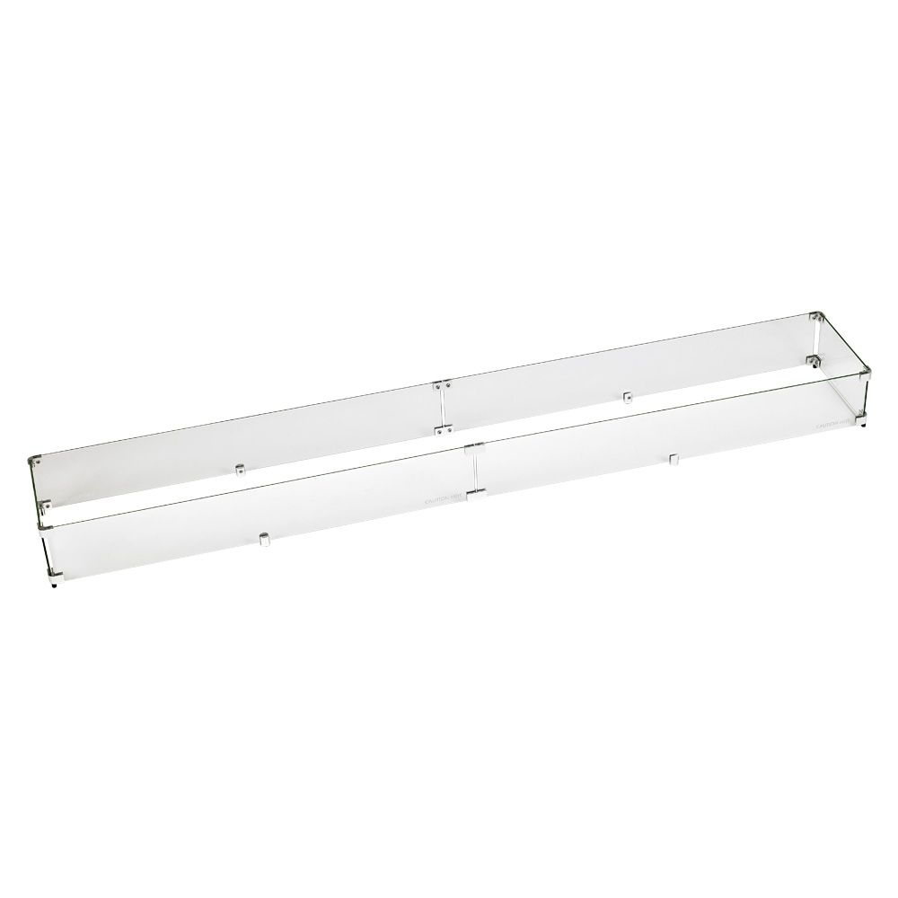 American Fire Products Glass Flame Guard Linear for Fire Pit Pan