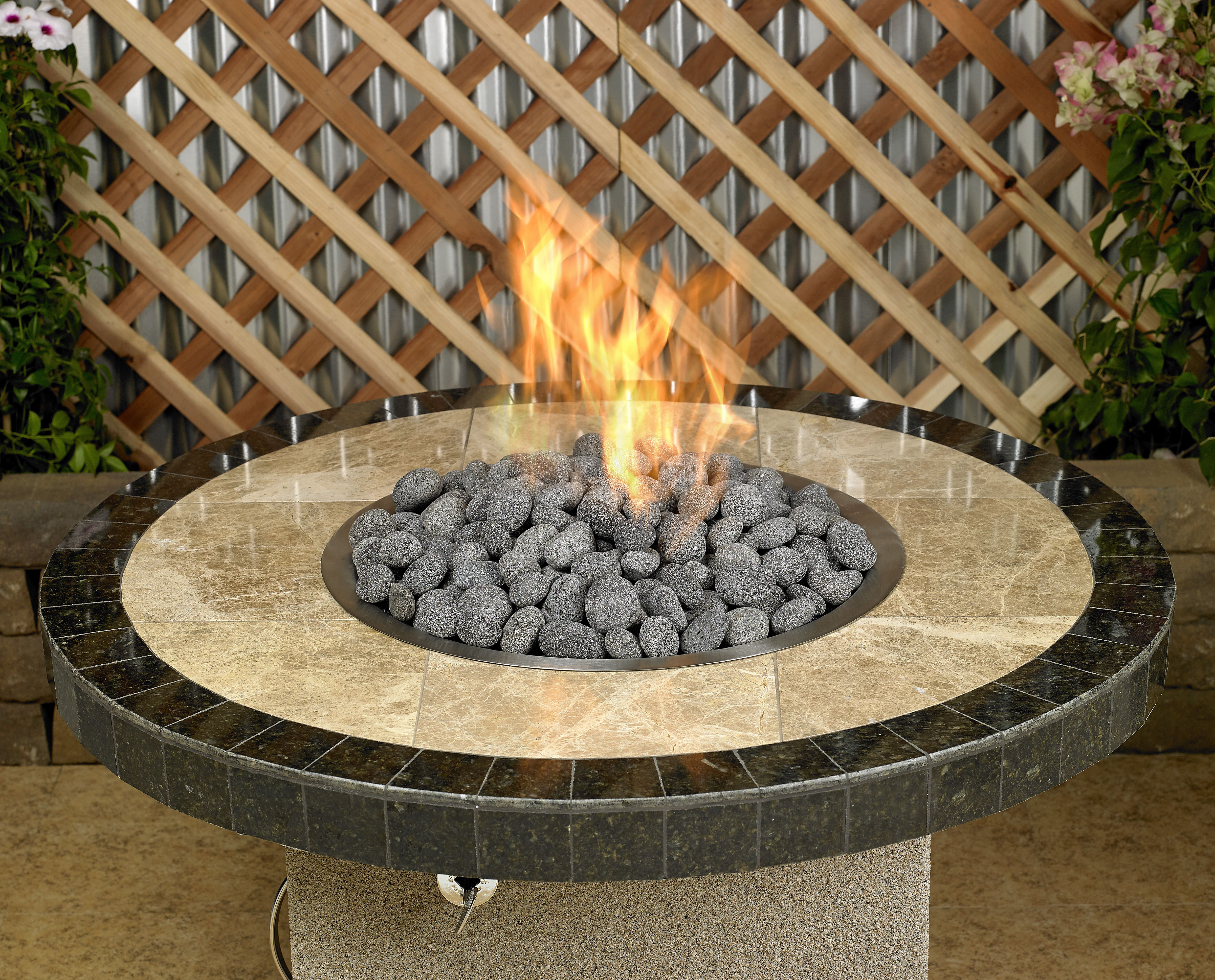 American Fire Products 1" - 2" Medium Gray Tumbled Lava Stone