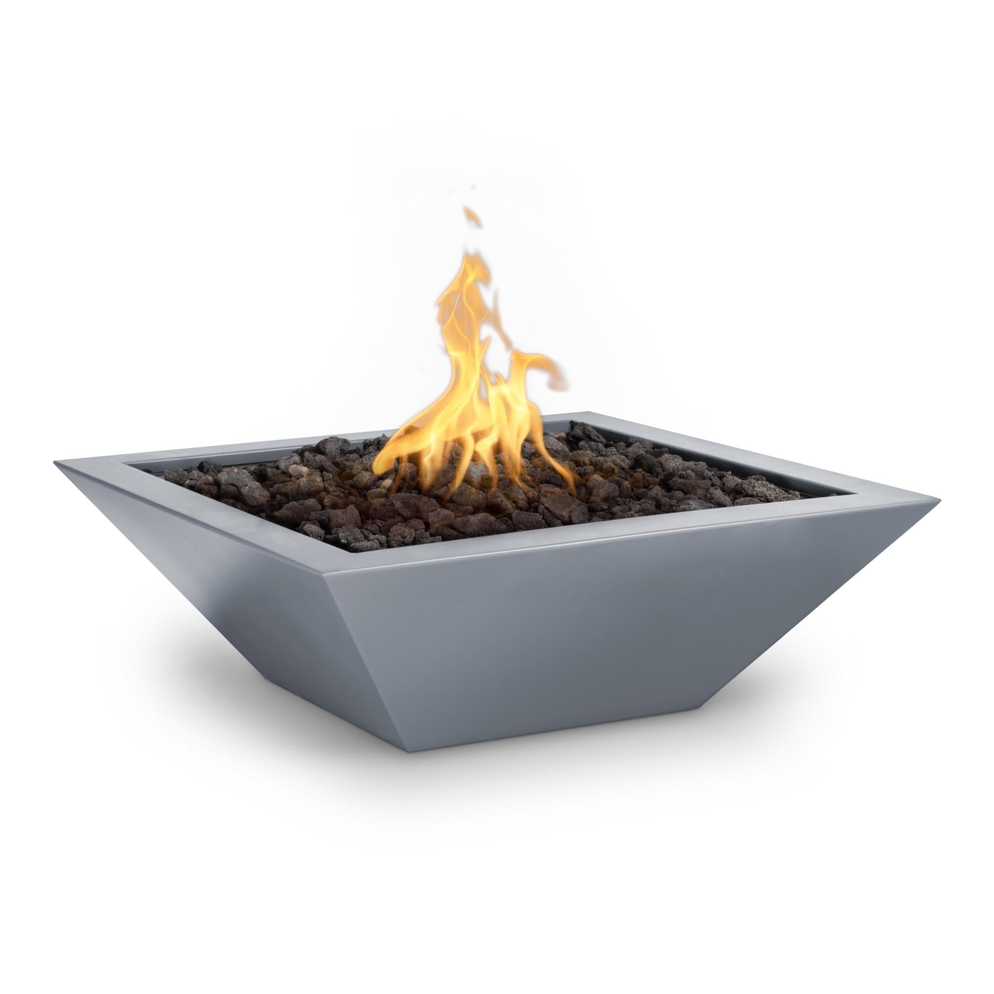 The Outdoor Plus Square Maya Fire Bowl - Powder Coated Metal 30-Inch