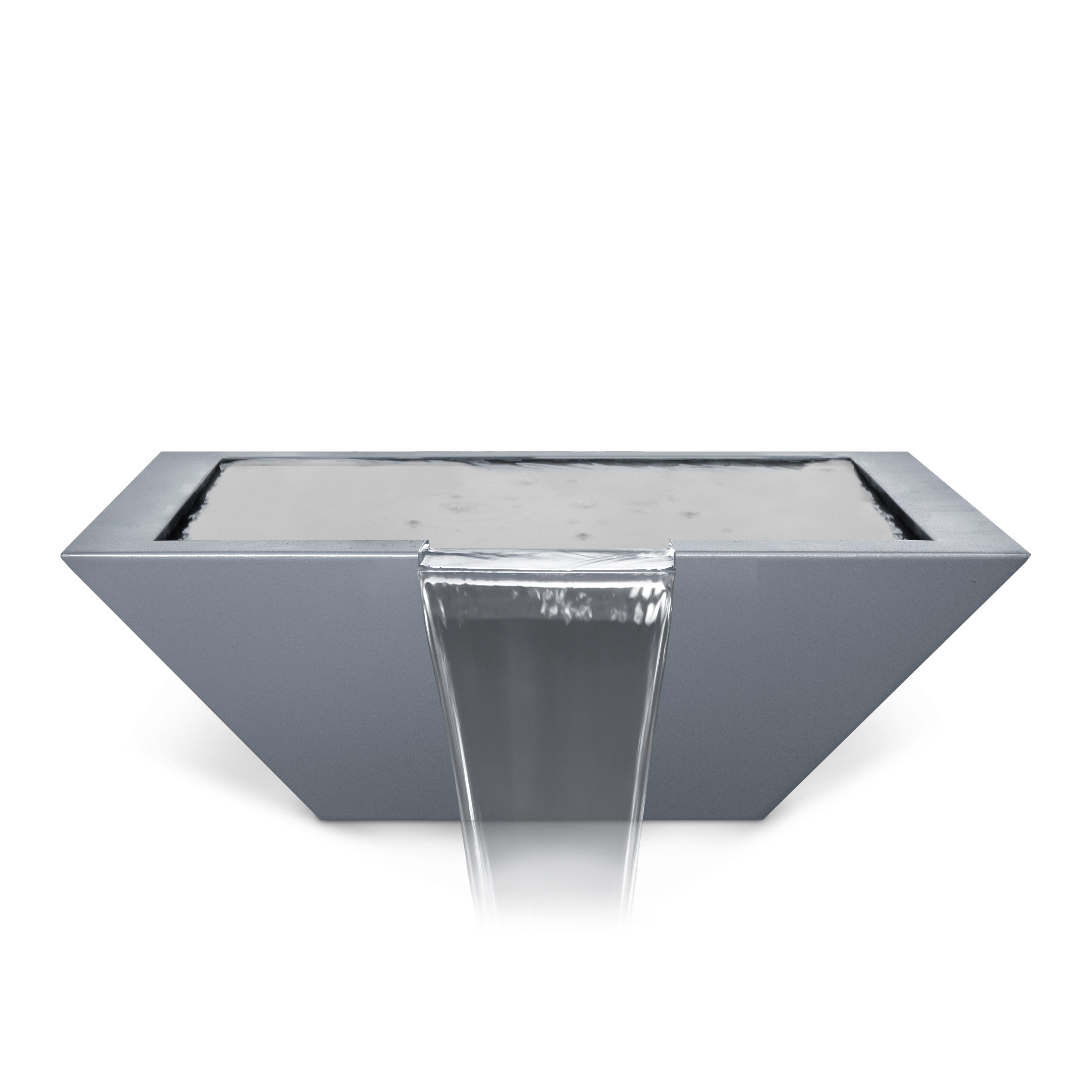 The Outdoor Plus Square Maya Water Bowl - Powder Coated Metal 36-Inch