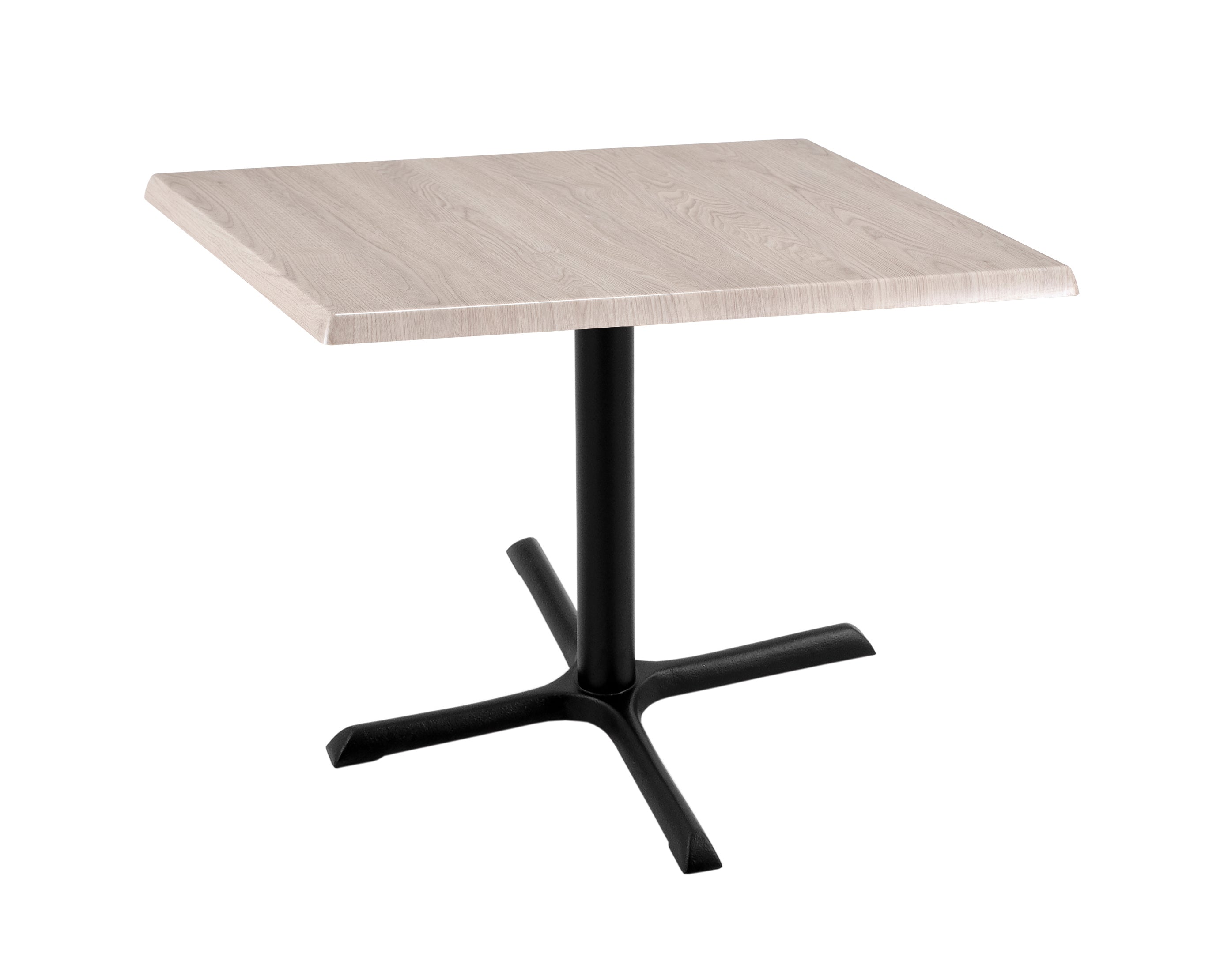 Holland Bar Stool 30-Inch Dining Height Square Patio Table - Indoor/Outdoor, Black Wrinkle Base