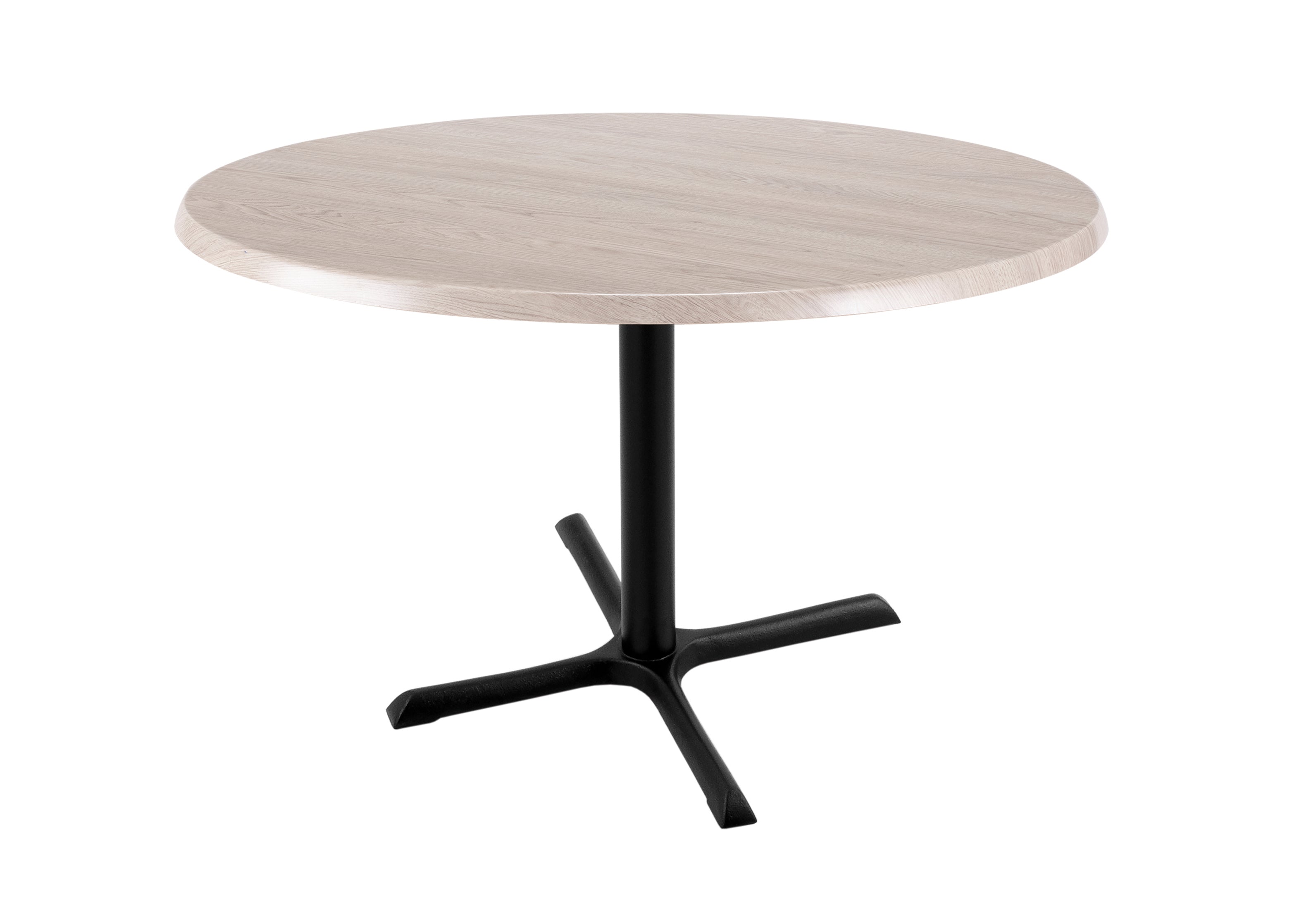 Holland Bar Stool 30-Inch Dining Height Round Patio Table - Indoor/Outdoor, Black Wrinkle Base
