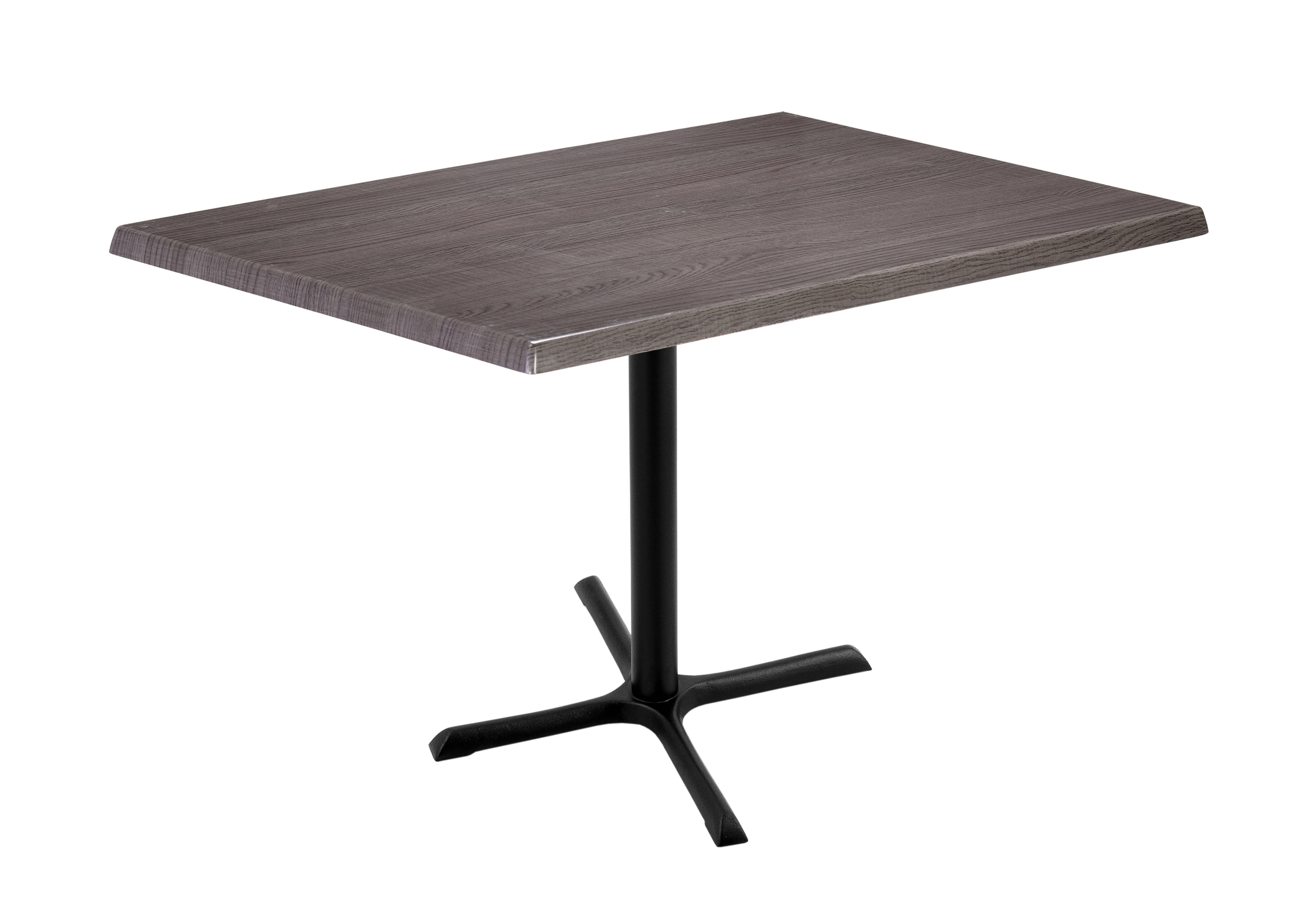 Holland Bar Stool 36-Inch Counter Height Rectangle (30" x 48") Patio Table - Indoor/Outdoor, Black Wrinkle Base