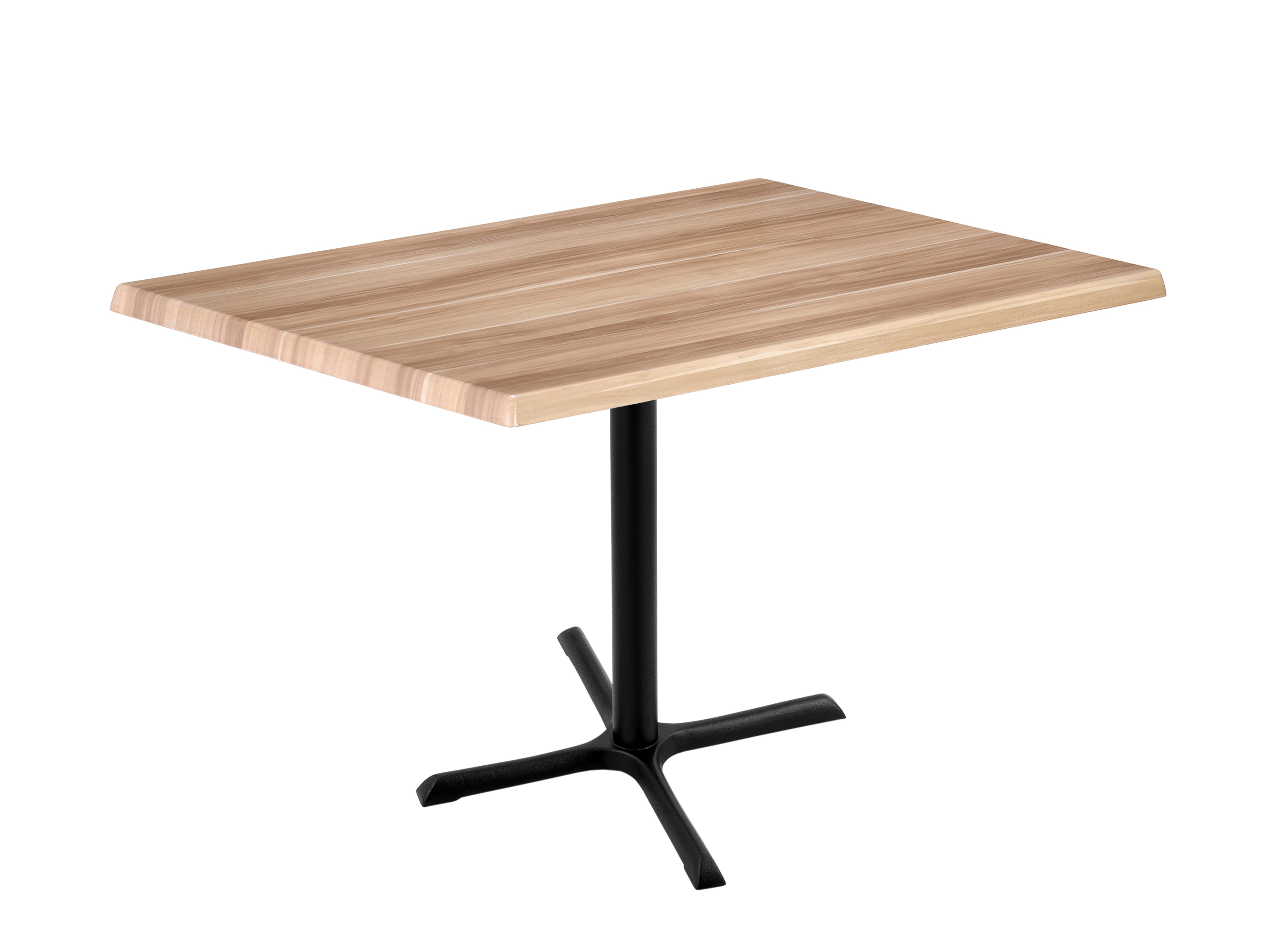 Holland Bar Stool 36-Inch Counter Height Rectangle (30" x 48") Patio Table - Indoor/Outdoor, Black Wrinkle Base