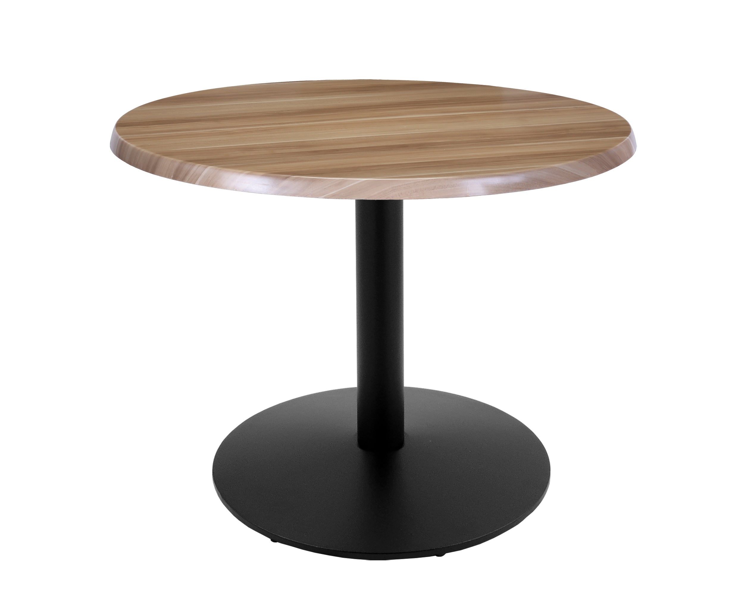 Holland Bar Stool 30-Inch Dining Height Round Patio Table - Indoor/Outdoor, Black Wrinkle Base