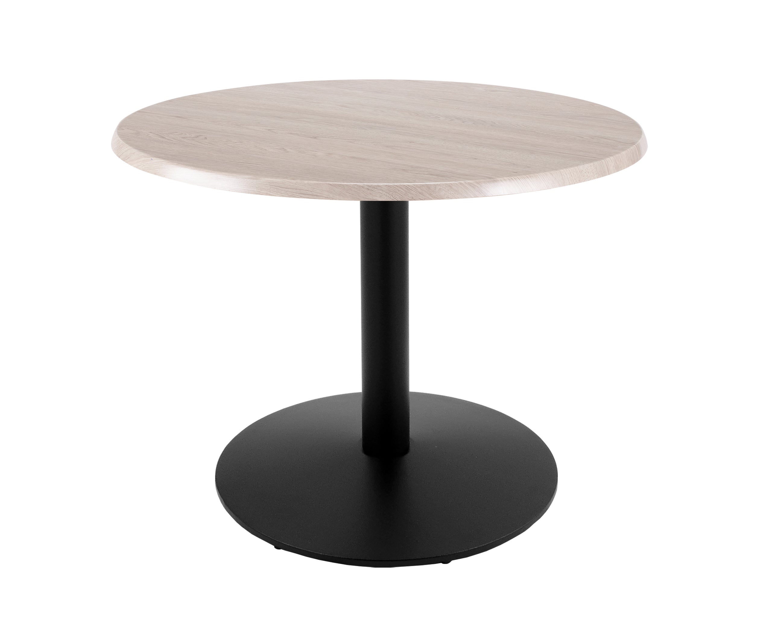 Holland Bar Stool 30-Inch Dining Height Round Patio Table - Indoor/Outdoor, Black Wrinkle Base