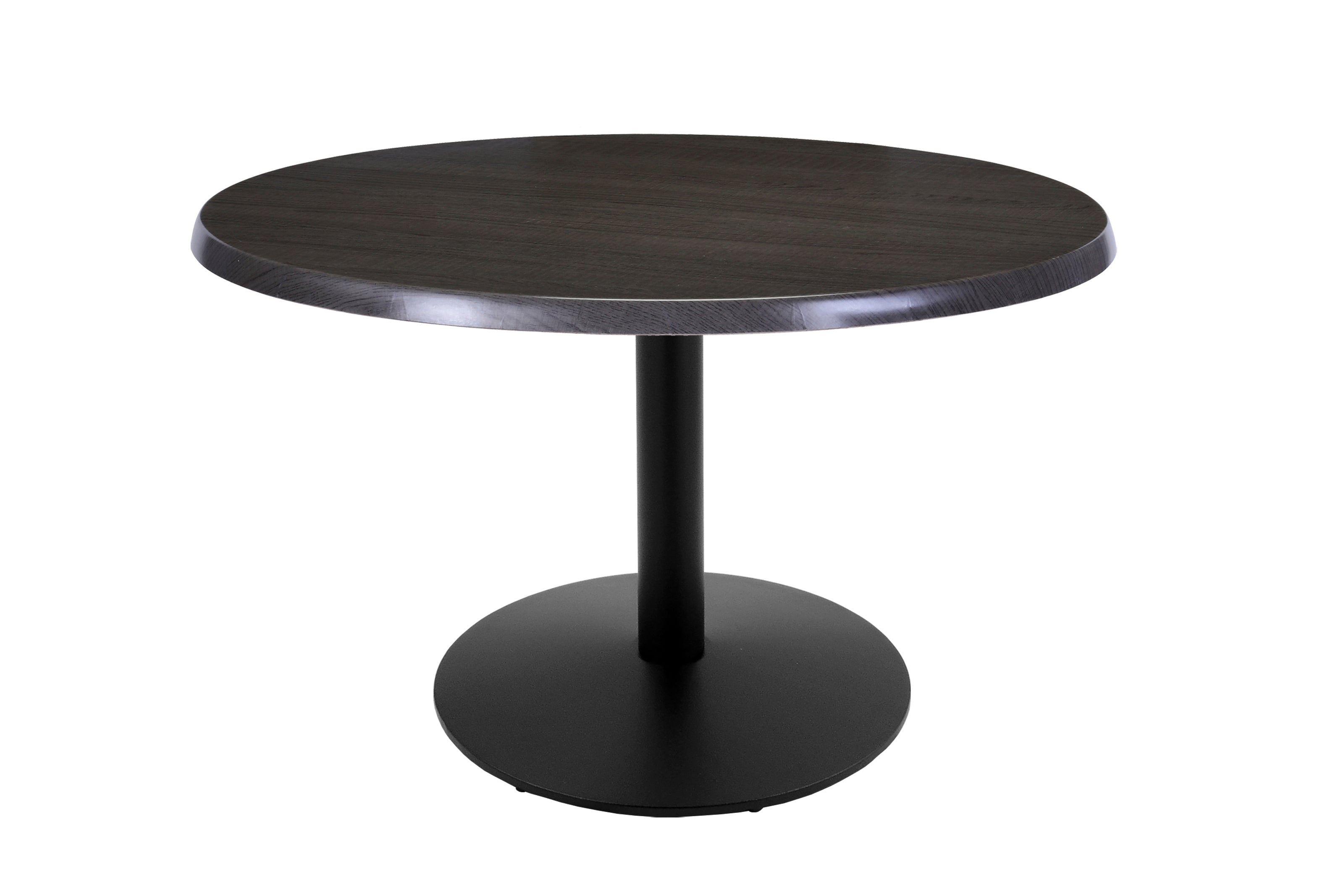 Holland Bar Stool 30-Inch Dining Height Round Patio Table - Indoor/Outdoor, Black Wrinkle Base