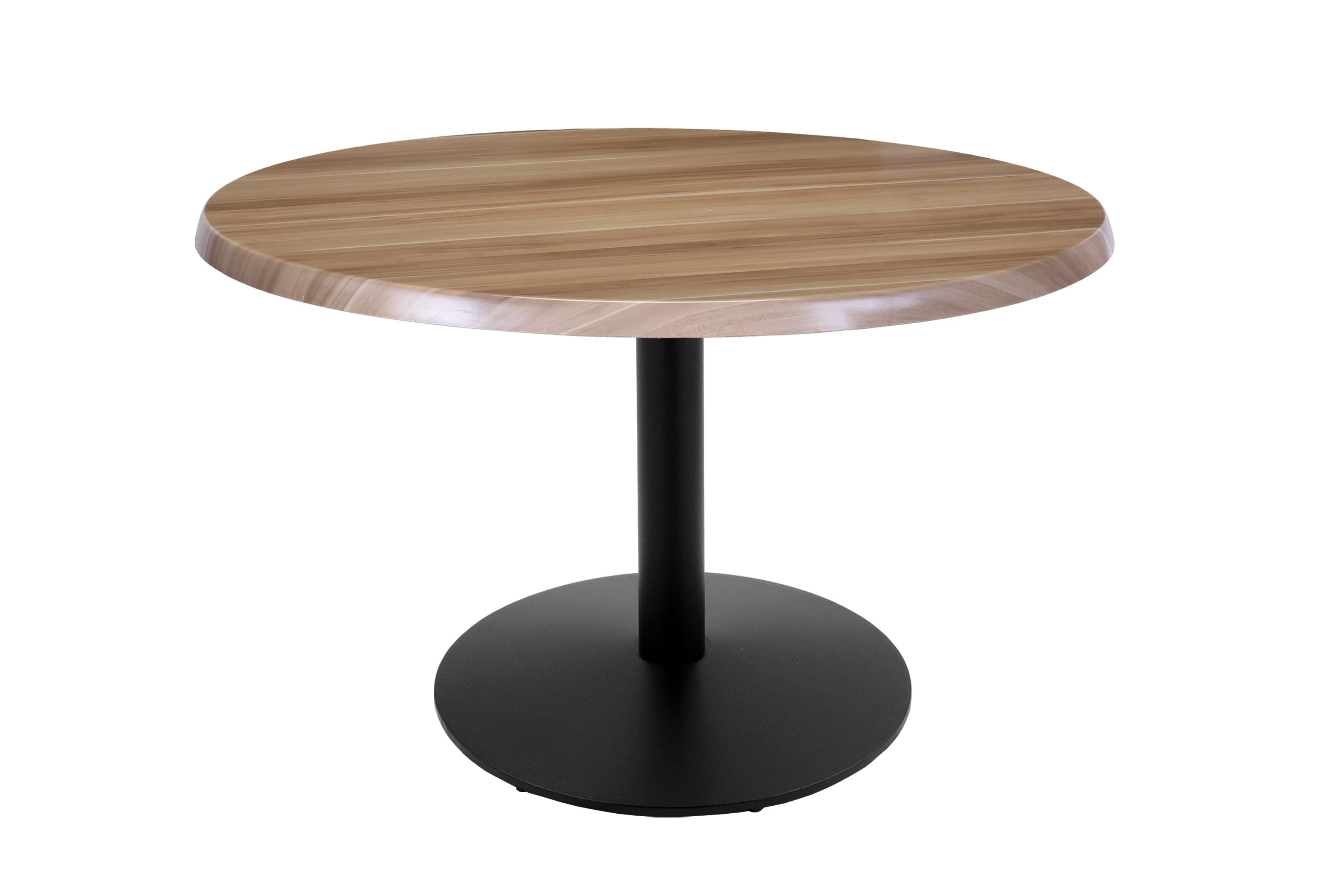 Holland Bar Stool 30-Inch Dining Height Round Patio Table - Indoor/Outdoor, Black Wrinkle Base
