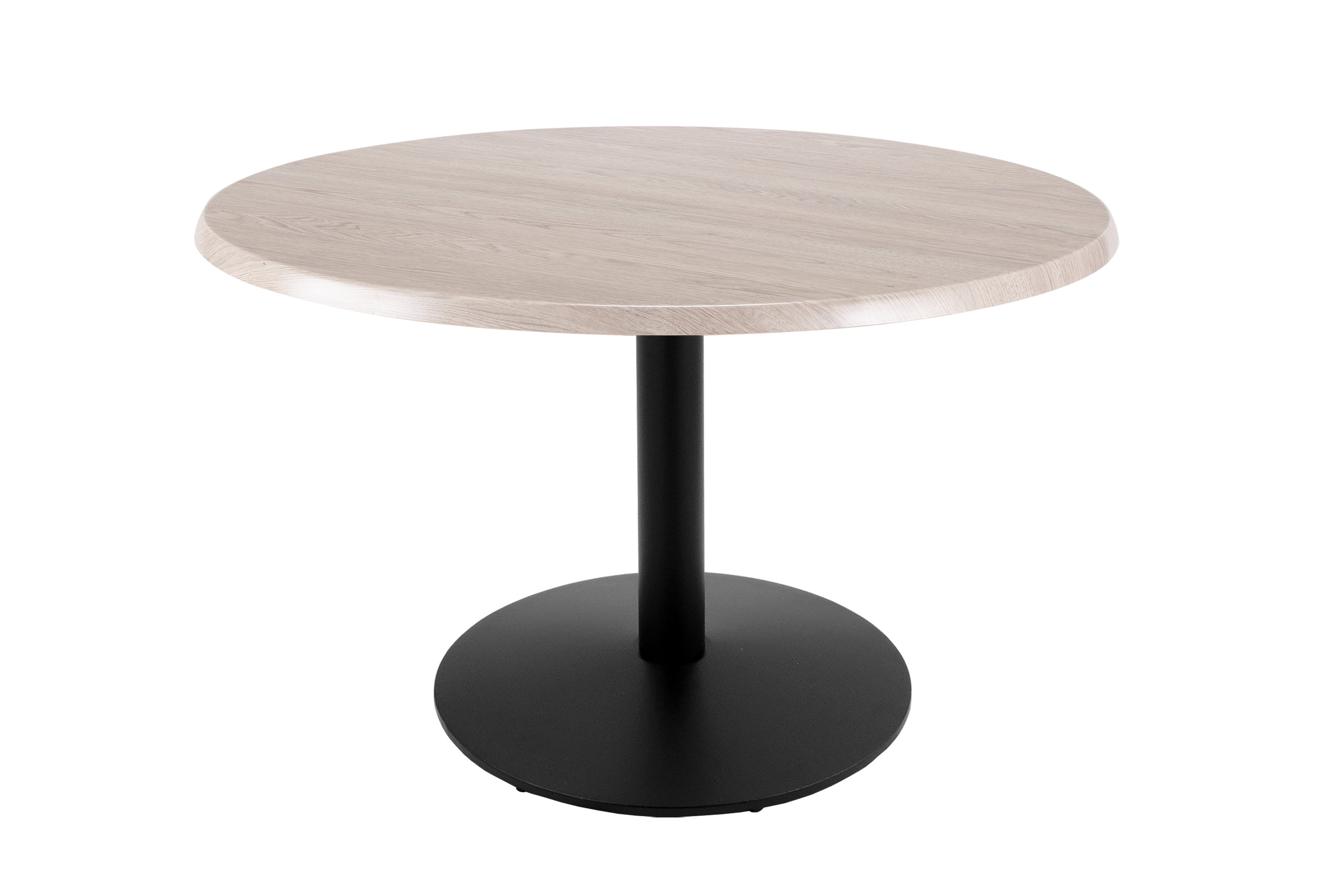 Holland Bar Stool 30-Inch Dining Height Round Patio Table - Indoor/Outdoor, Black Wrinkle Base