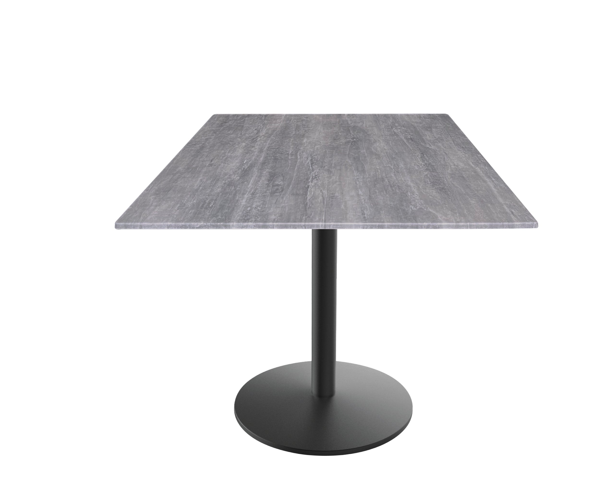 Holland Bar Stool 30-Inch Dining Height Square Patio Table - Indoor/Outdoor, Black Wrinkle Base