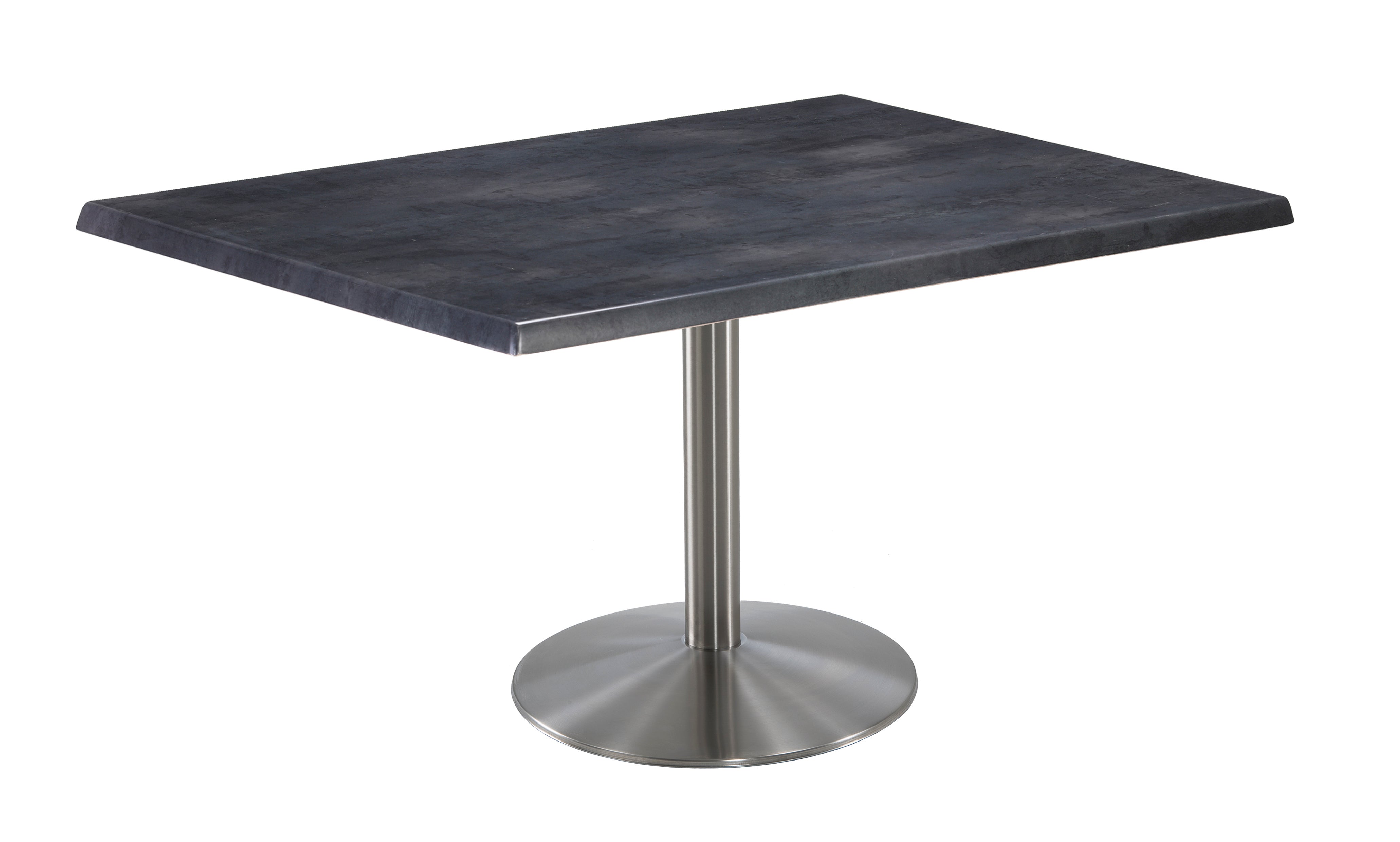 Holland Bar Stool 30-Inch Dining Height Rectangle (30" x 48") Patio Table - Indoor/Outdoor, Stainless Steel Base