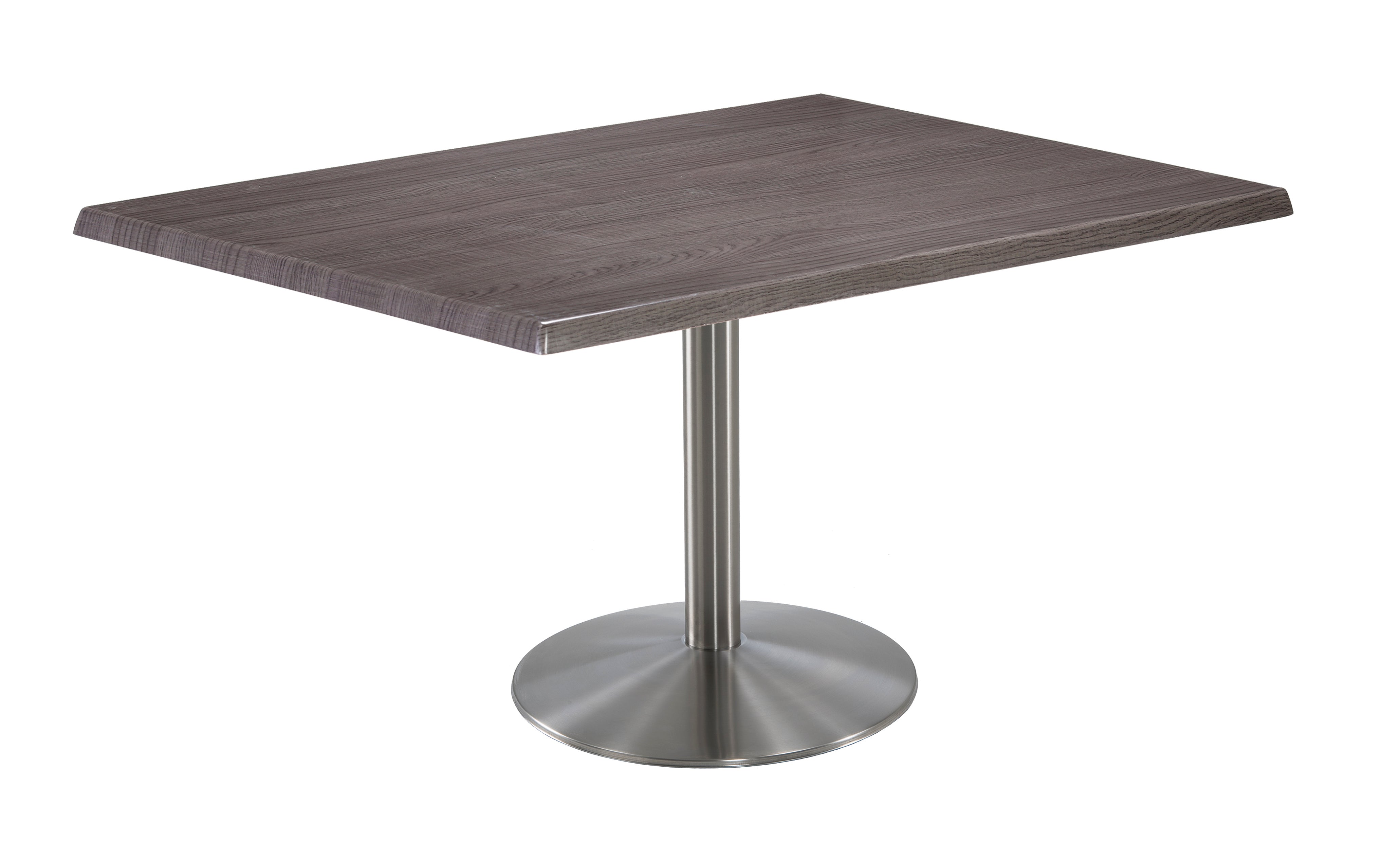 Holland Bar Stool 30-Inch Dining Height Rectangle (30" x 48") Patio Table - Indoor/Outdoor, Stainless Steel Base