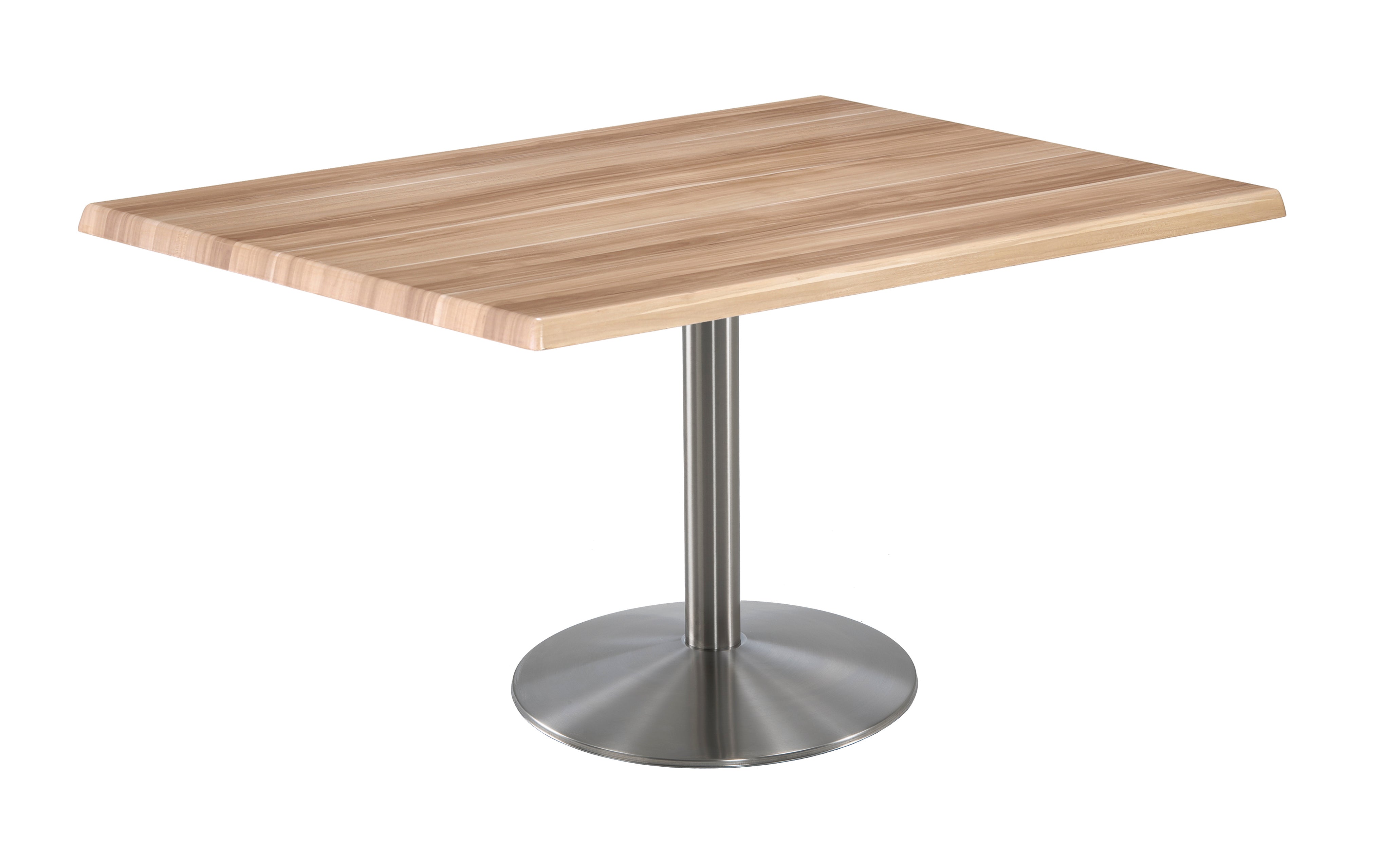 Holland Bar Stool 30-Inch Dining Height Rectangle (30" x 48") Patio Table - Indoor/Outdoor, Stainless Steel Base