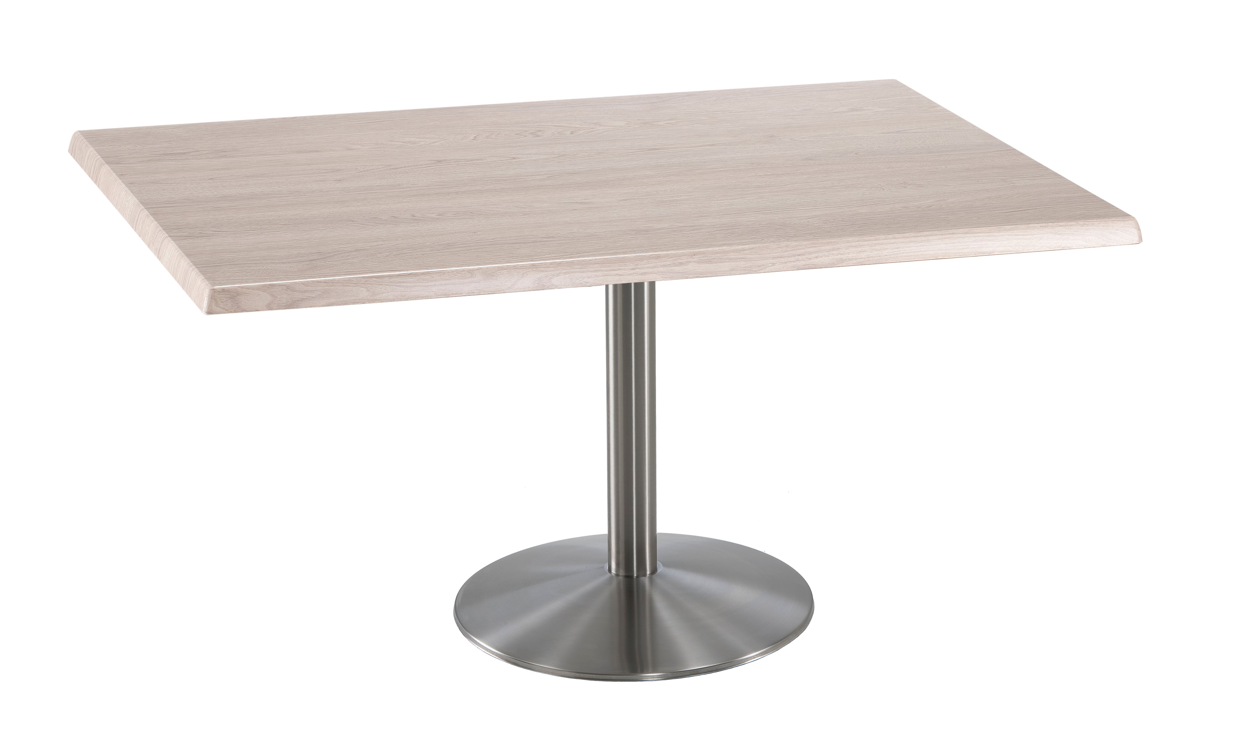Holland Bar Stool 30-Inch Dining Height Rectangle (30" x 48") Patio Table - Indoor/Outdoor, Stainless Steel Base