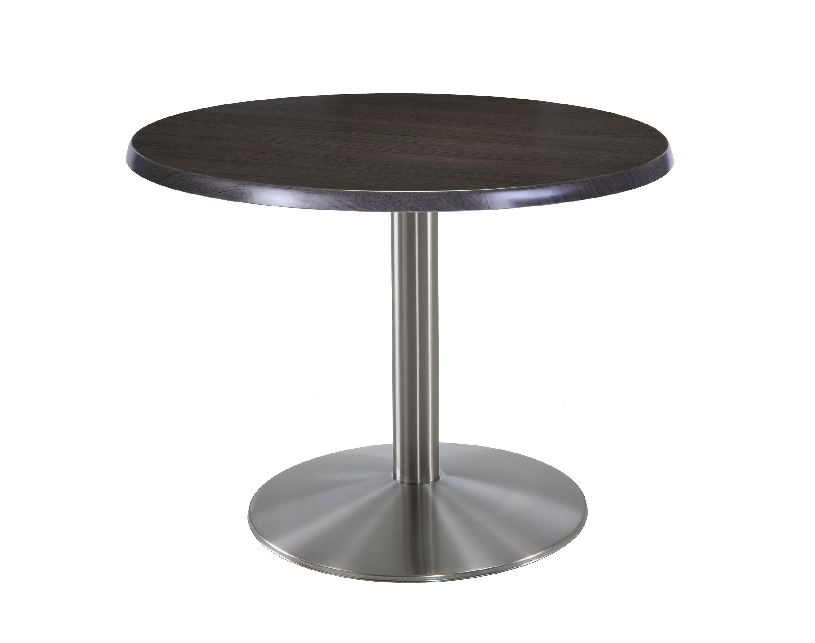 Holland Bar Stool 30-Inch Dining Height Round Patio Table - Indoor/Outdoor, Stainless Steel Base