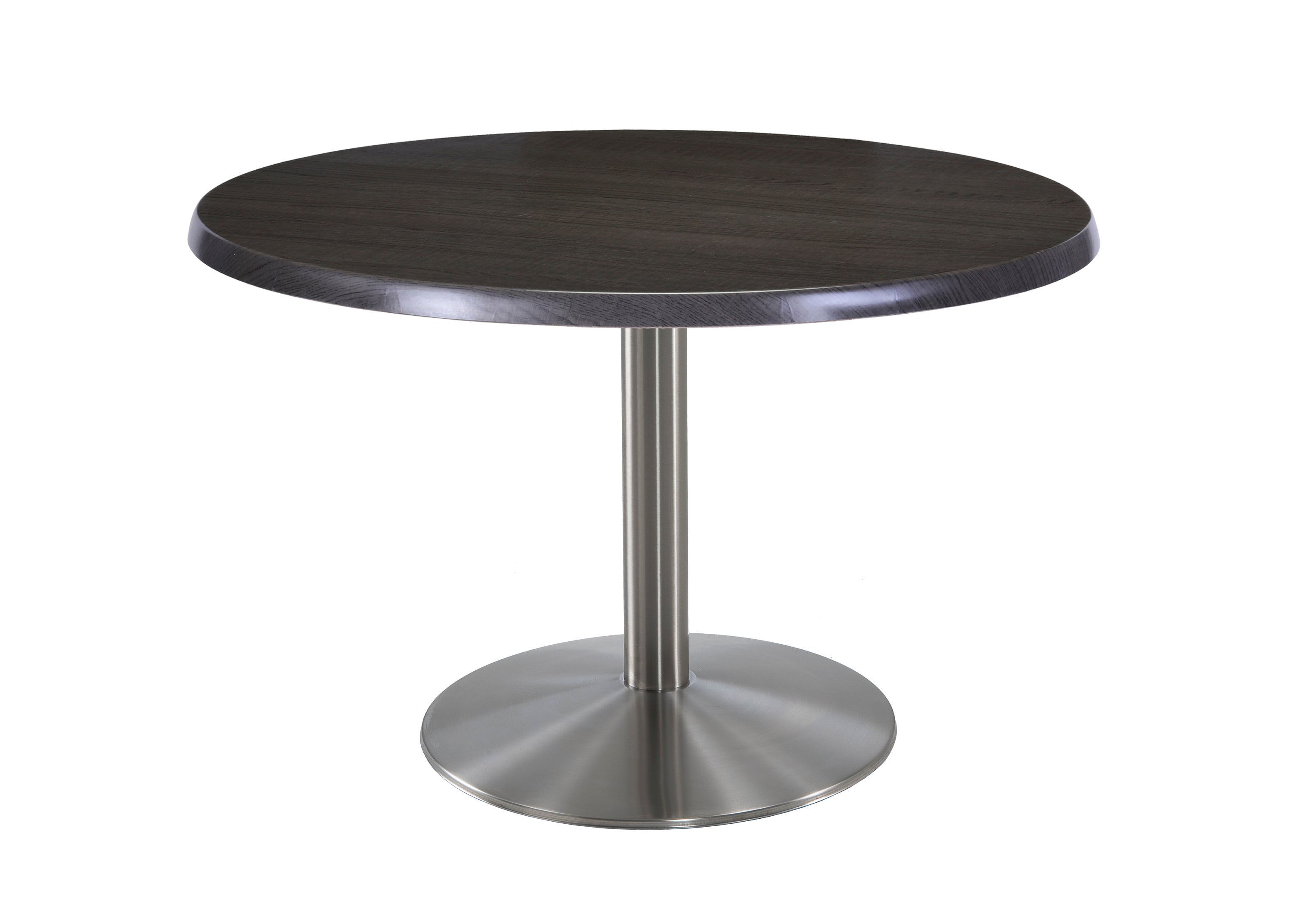 Holland Bar Stool 30-Inch Dining Height Round Patio Table - Indoor/Outdoor, Stainless Steel Base
