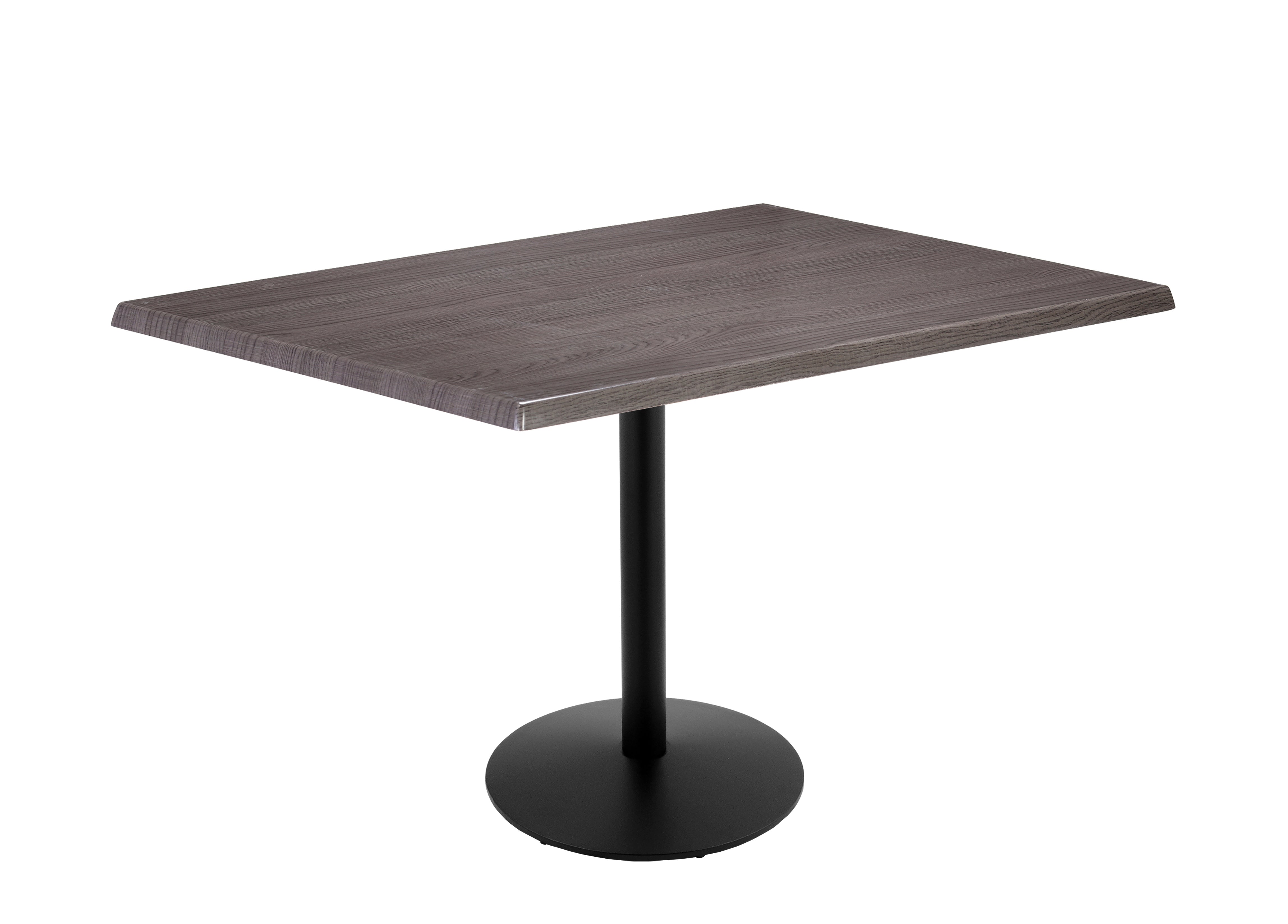 Holland Bar Stool 36-Inch Counter Height Rectangle (30" x 48") Patio Table - Indoor/Outdoor, Black Wrinkle Base