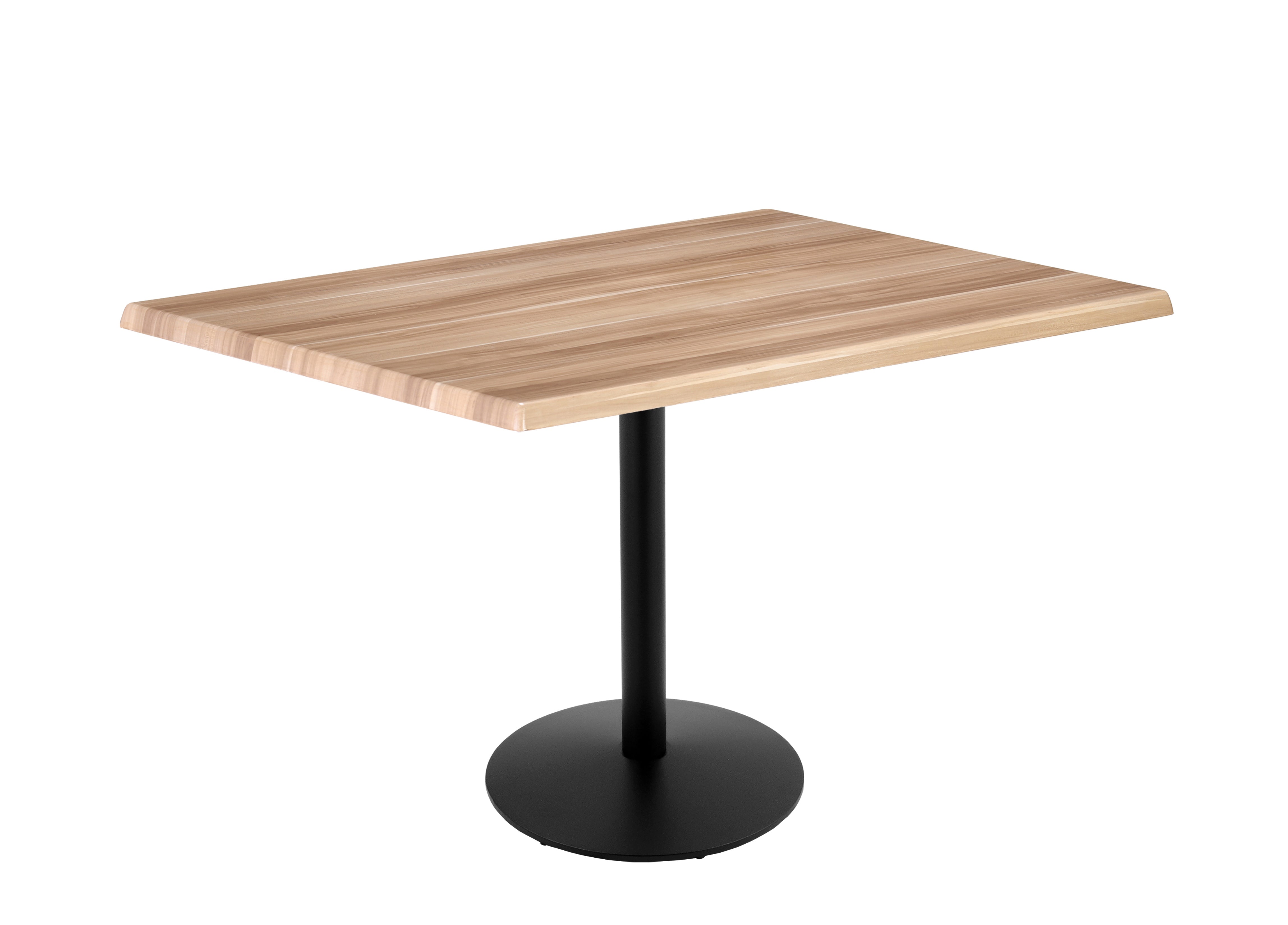 Holland Bar Stool 36-Inch Counter Height Rectangle (30" x 48") Patio Table - Indoor/Outdoor, Black Wrinkle Base