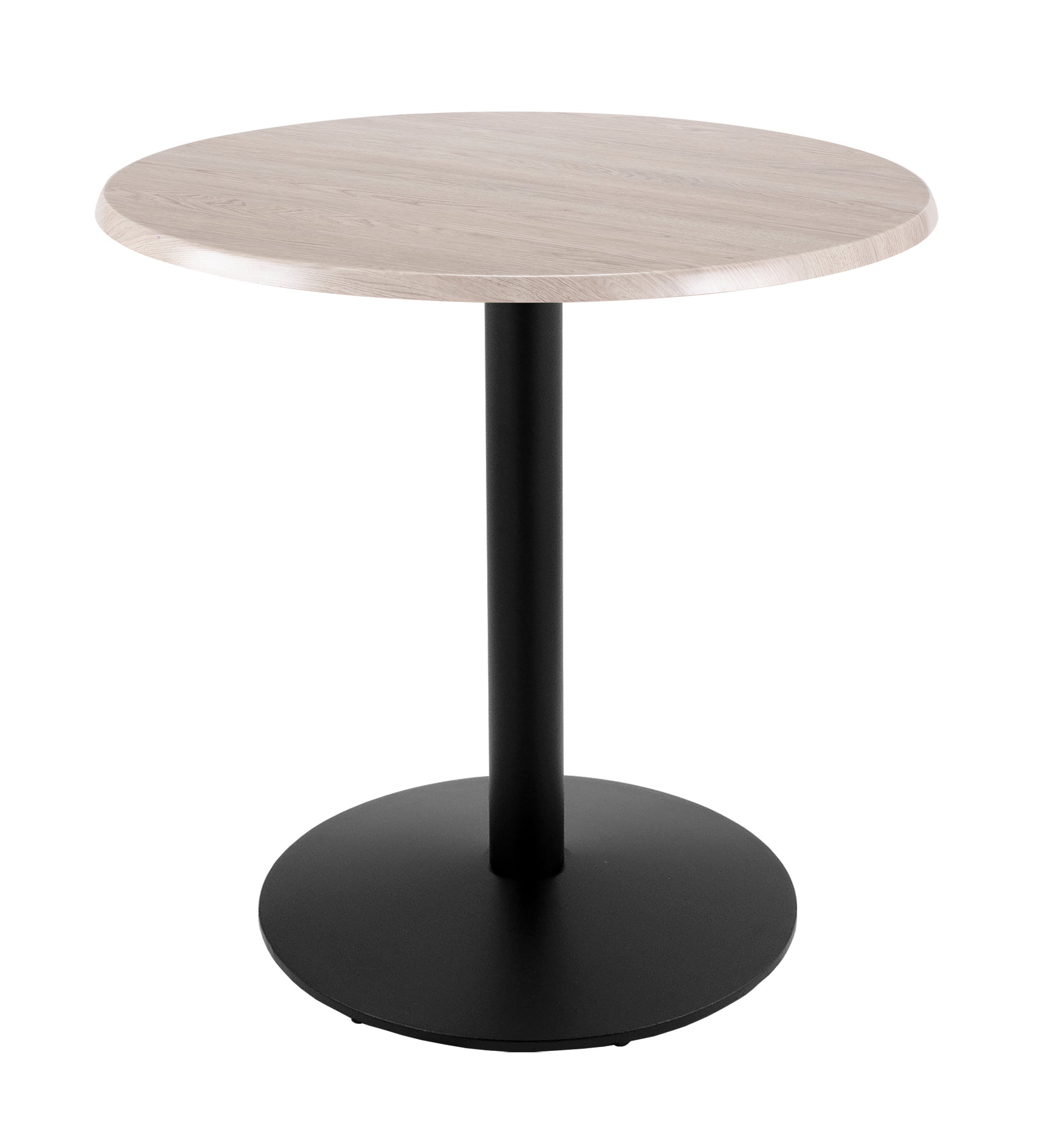Holland Bar Stool 36-Inch Counter Height Round Patio Table - Indoor/Outdoor, Black Wrinkle Base