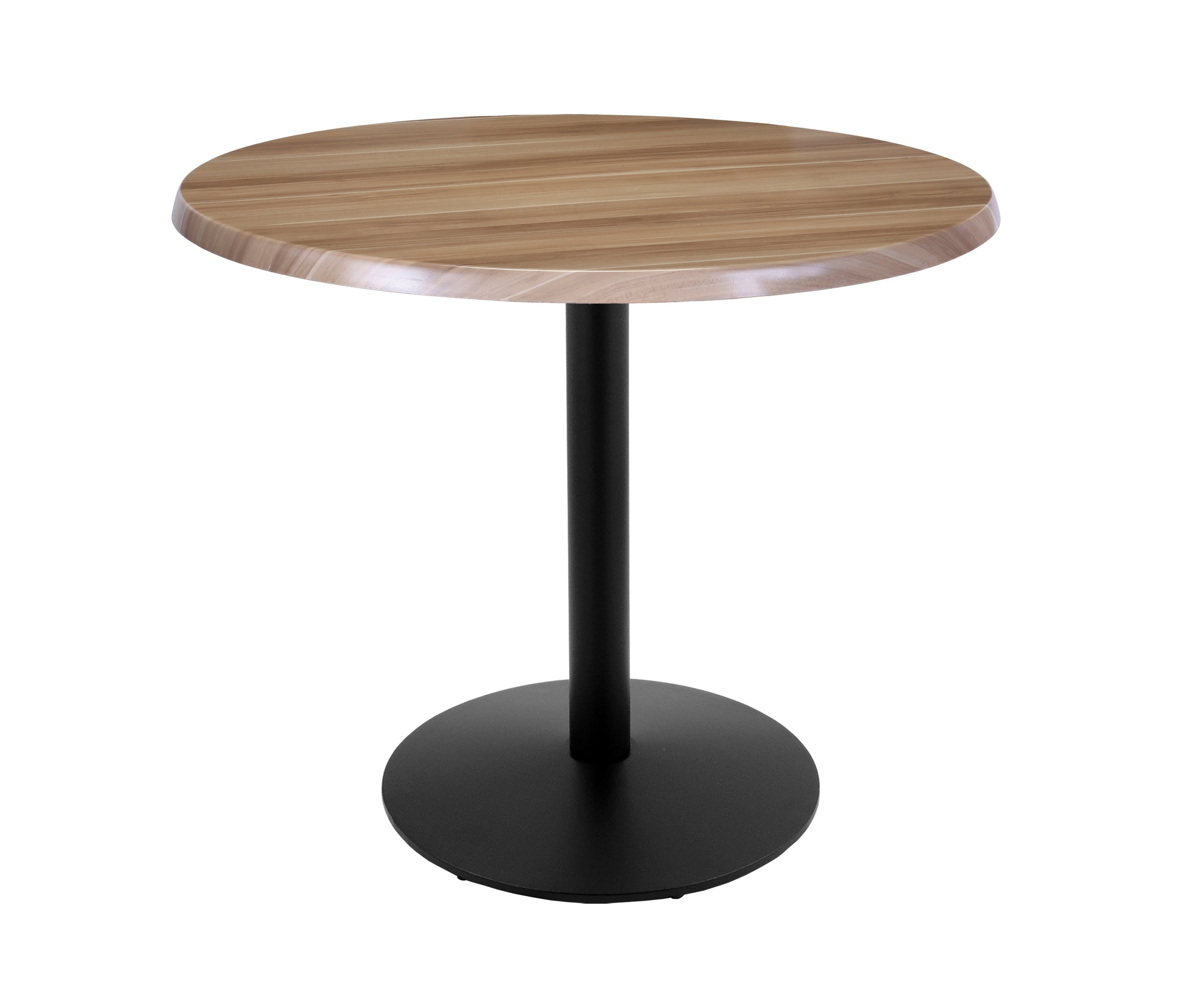 Holland Bar Stool 36-Inch Counter Height Round Patio Table - Indoor/Outdoor, Black Wrinkle Base