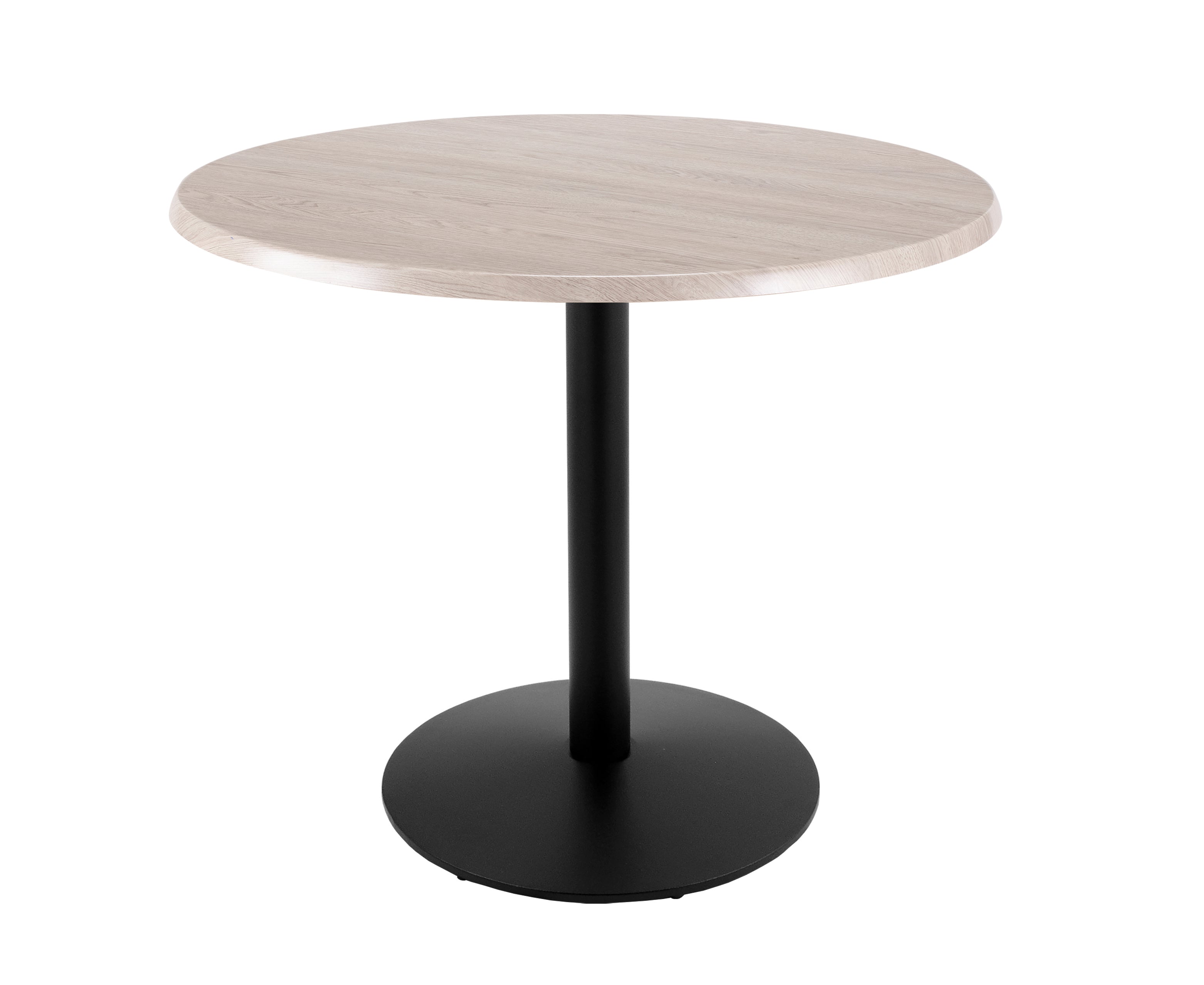 Holland Bar Stool 36-Inch Counter Height Round Patio Table - Indoor/Outdoor, Black Wrinkle Base