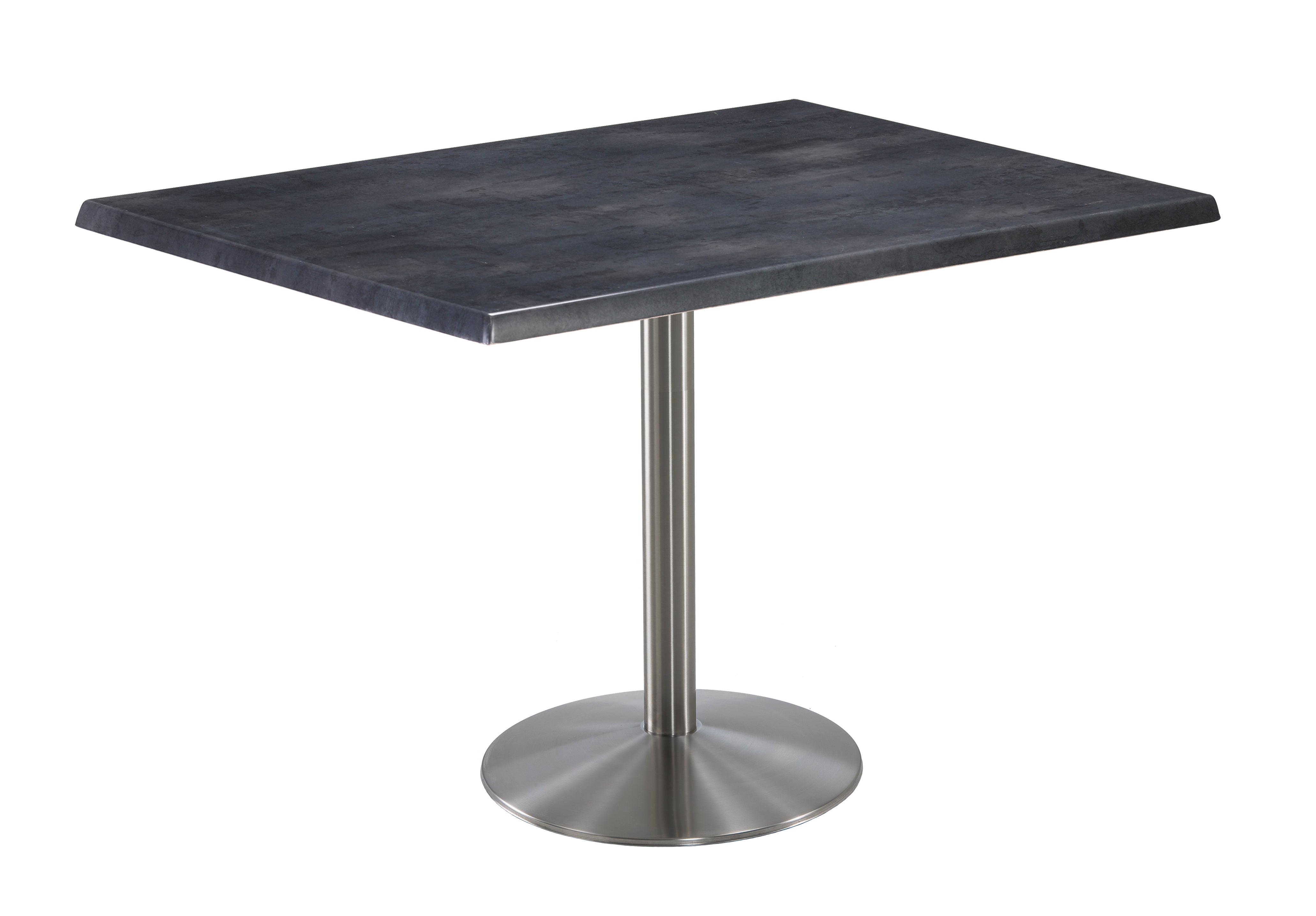 Holland Bar Stool 36-Inch Counter Height Rectangle (30" x 48") Patio Table - Indoor/Outdoor, Stainless Steel Base
