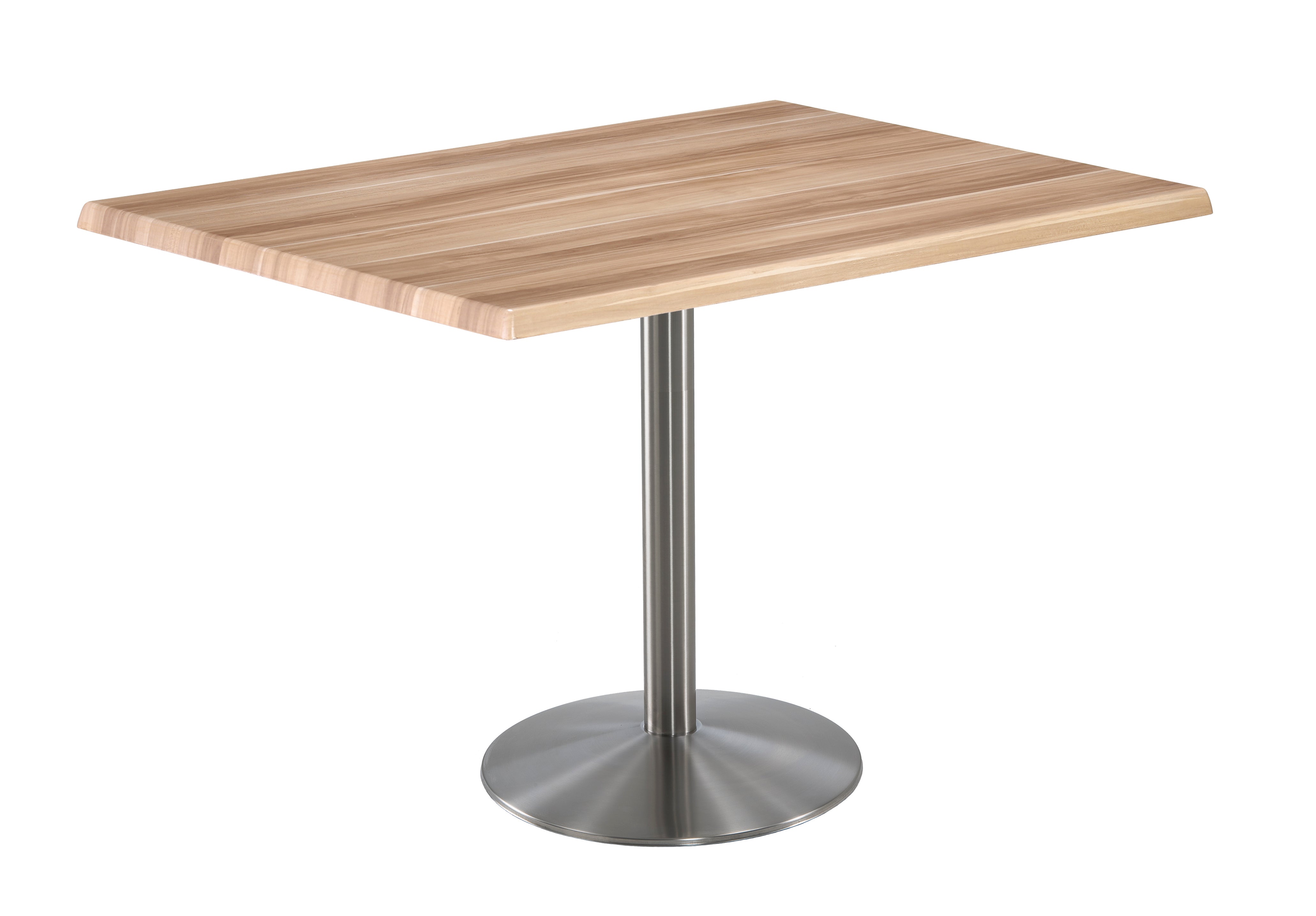 Holland Bar Stool 36-Inch Counter Height Rectangle (30" x 48") Patio Table - Indoor/Outdoor, Stainless Steel Base