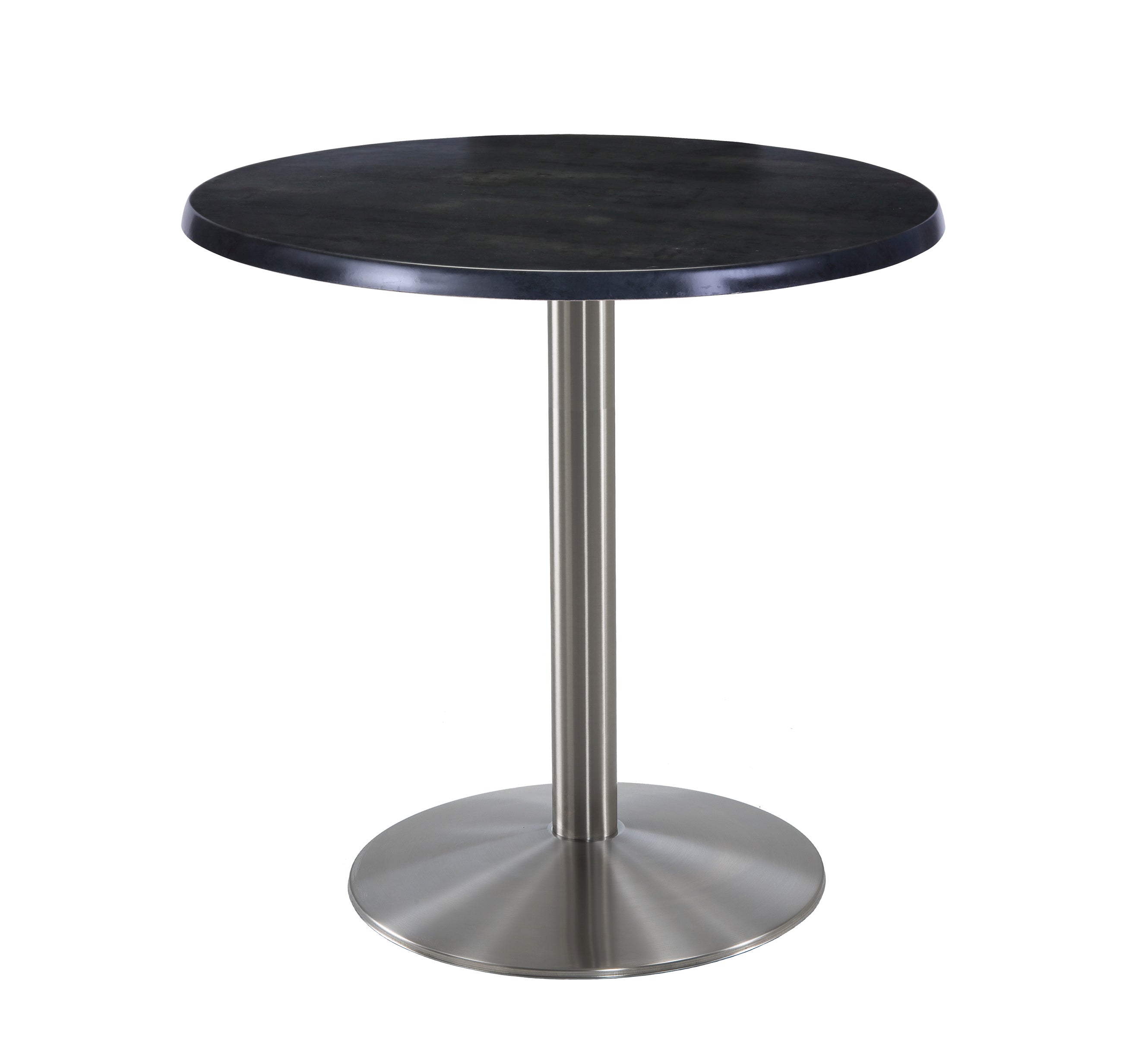 Holland Bar Stool 36-Inch Counter Height Round Patio Table - Indoor/Outdoor, Stainless Steel Base