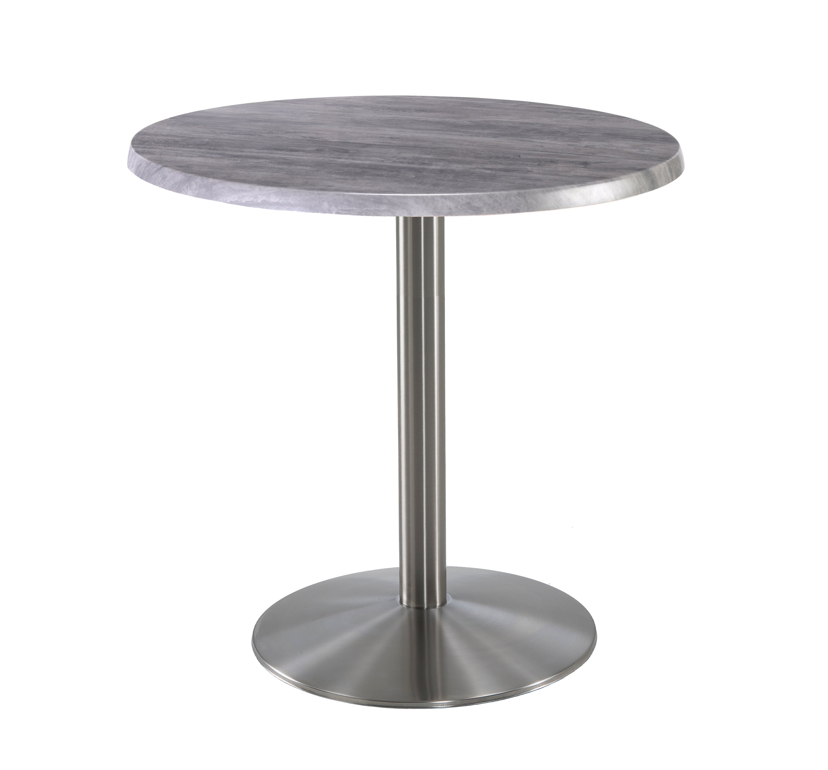 Holland Bar Stool 36-Inch Counter Height Round Patio Table - Indoor/Outdoor, Stainless Steel Base