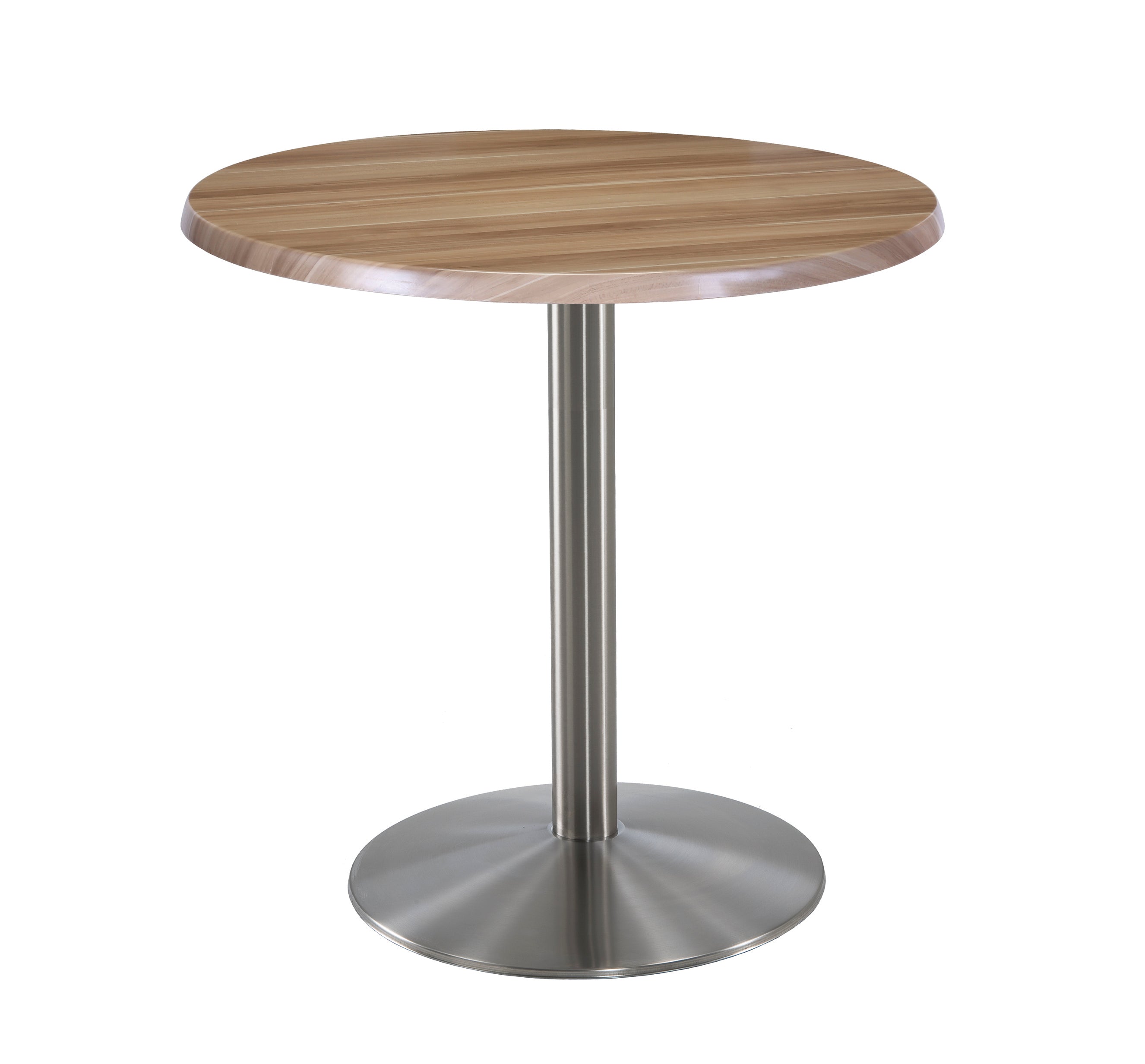 Holland Bar Stool 36-Inch Counter Height Round Patio Table - Indoor/Outdoor, Stainless Steel Base