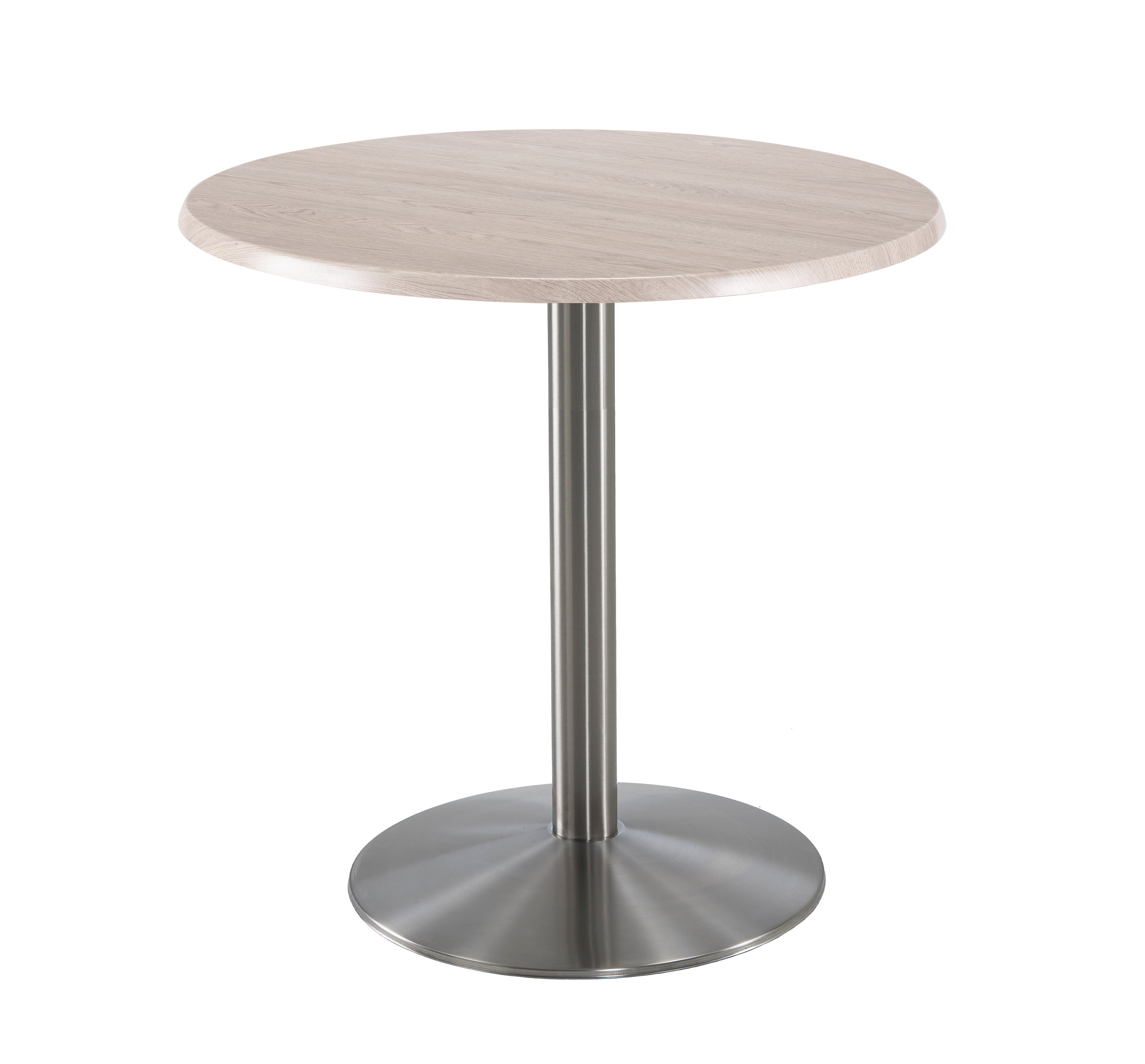 Holland Bar Stool 36-Inch Counter Height Round Patio Table - Indoor/Outdoor, Stainless Steel Base