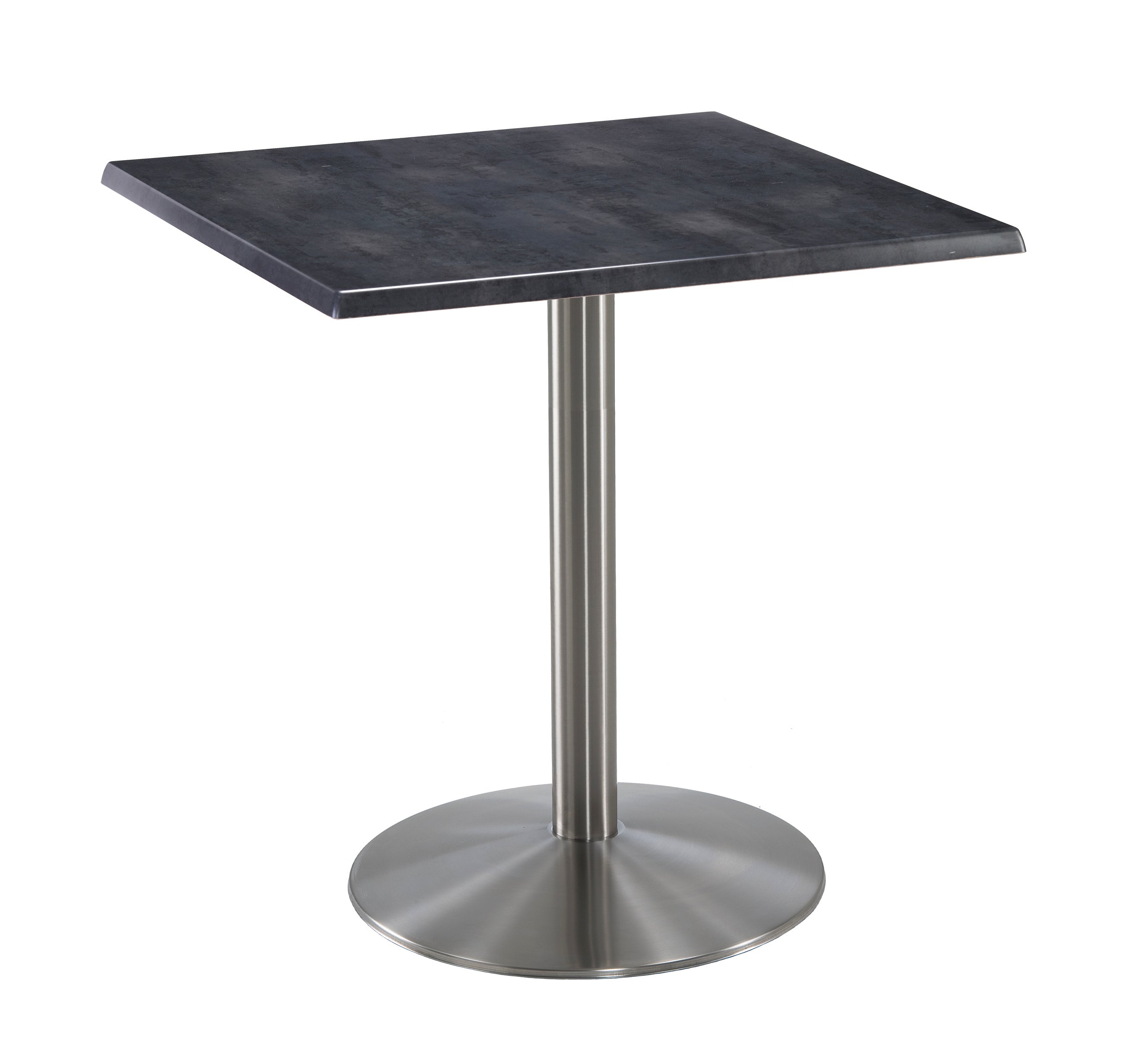 Holland Bar Stool 36-Inch Counter Height Square Patio Table - Indoor/Outdoor, Stainless Steel Base