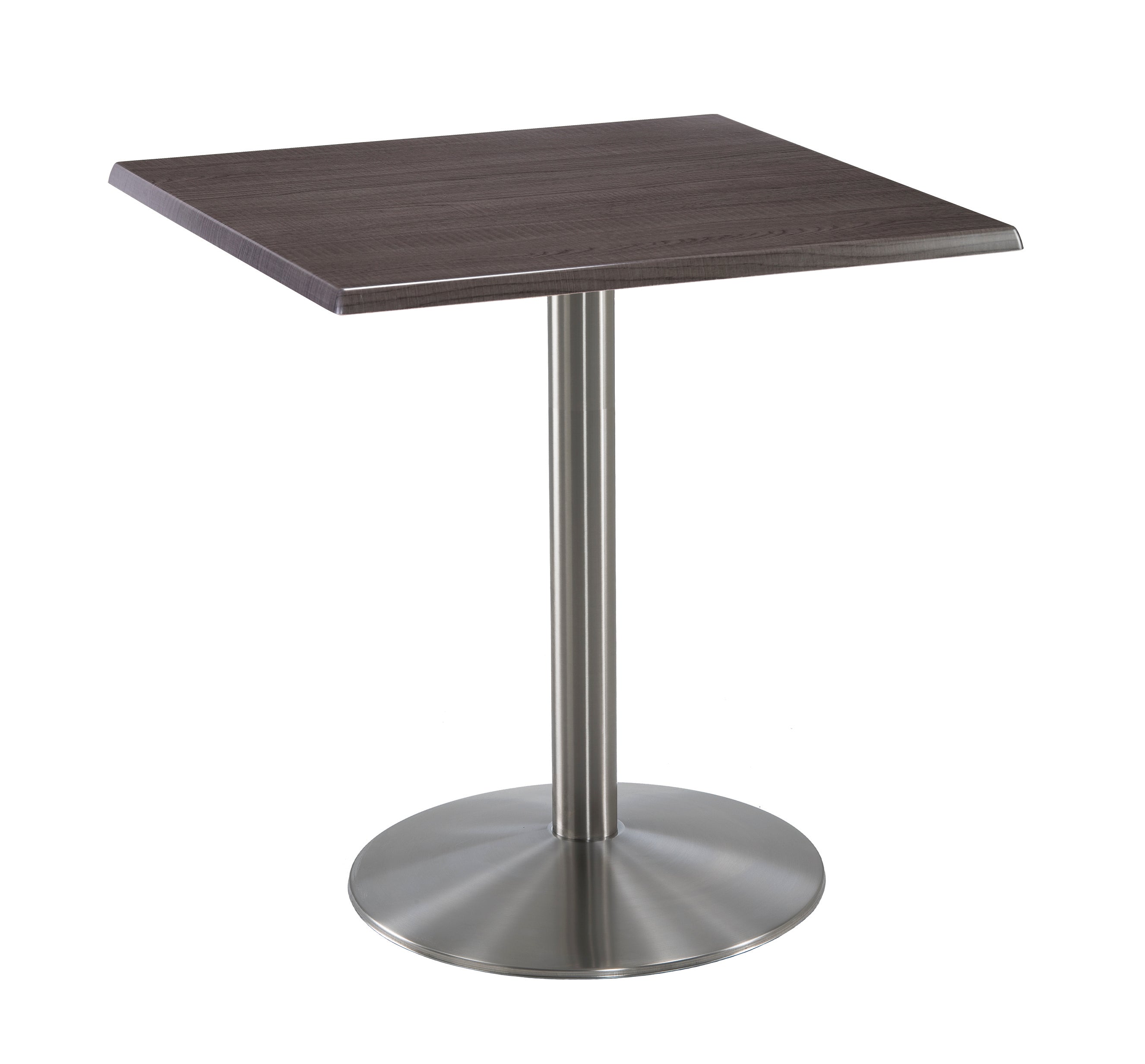 Holland Bar Stool 36-Inch Counter Height Square Patio Table - Indoor/Outdoor, Stainless Steel Base