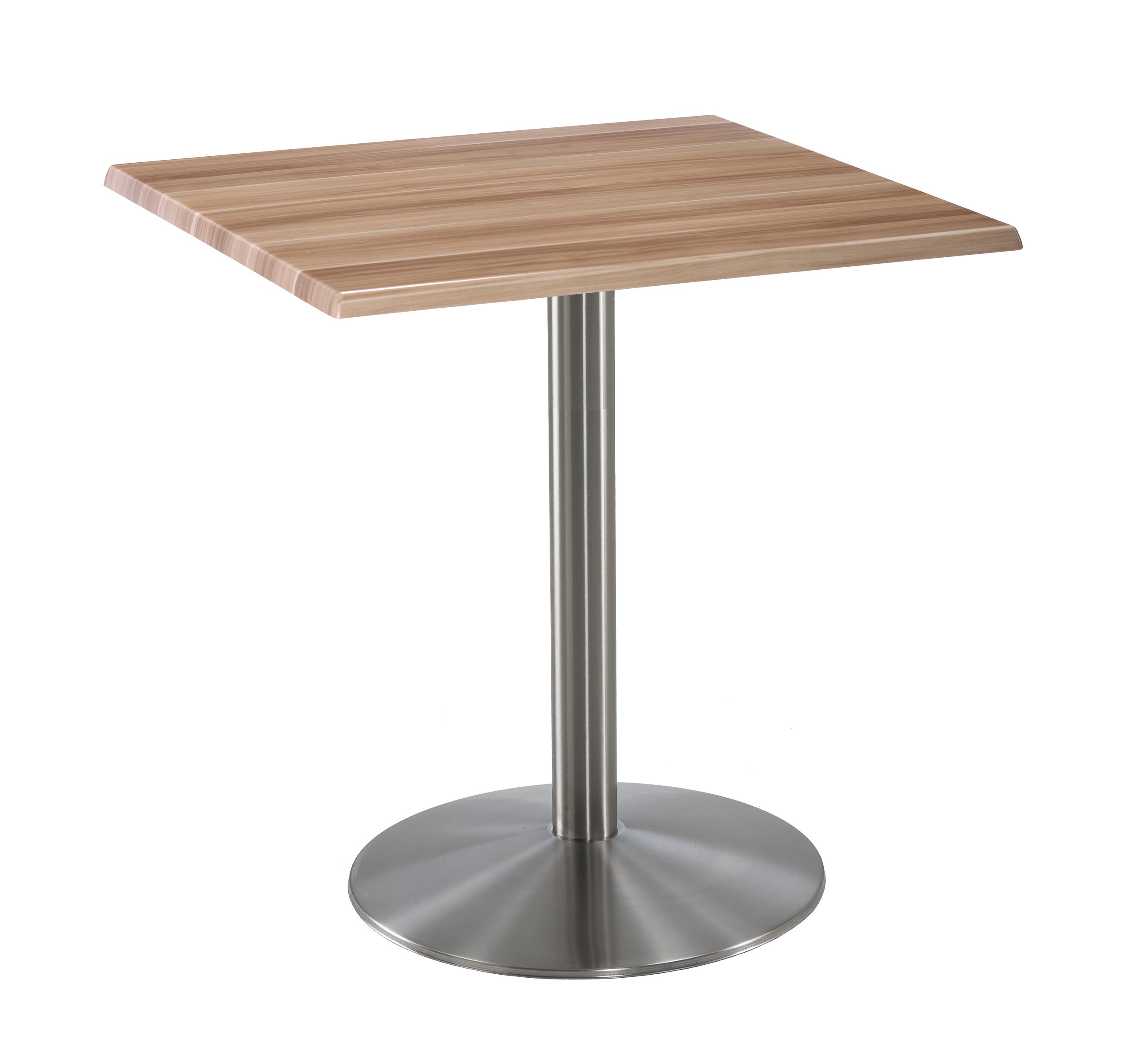 Holland Bar Stool 36-Inch Counter Height Square Patio Table - Indoor/Outdoor, Stainless Steel Base
