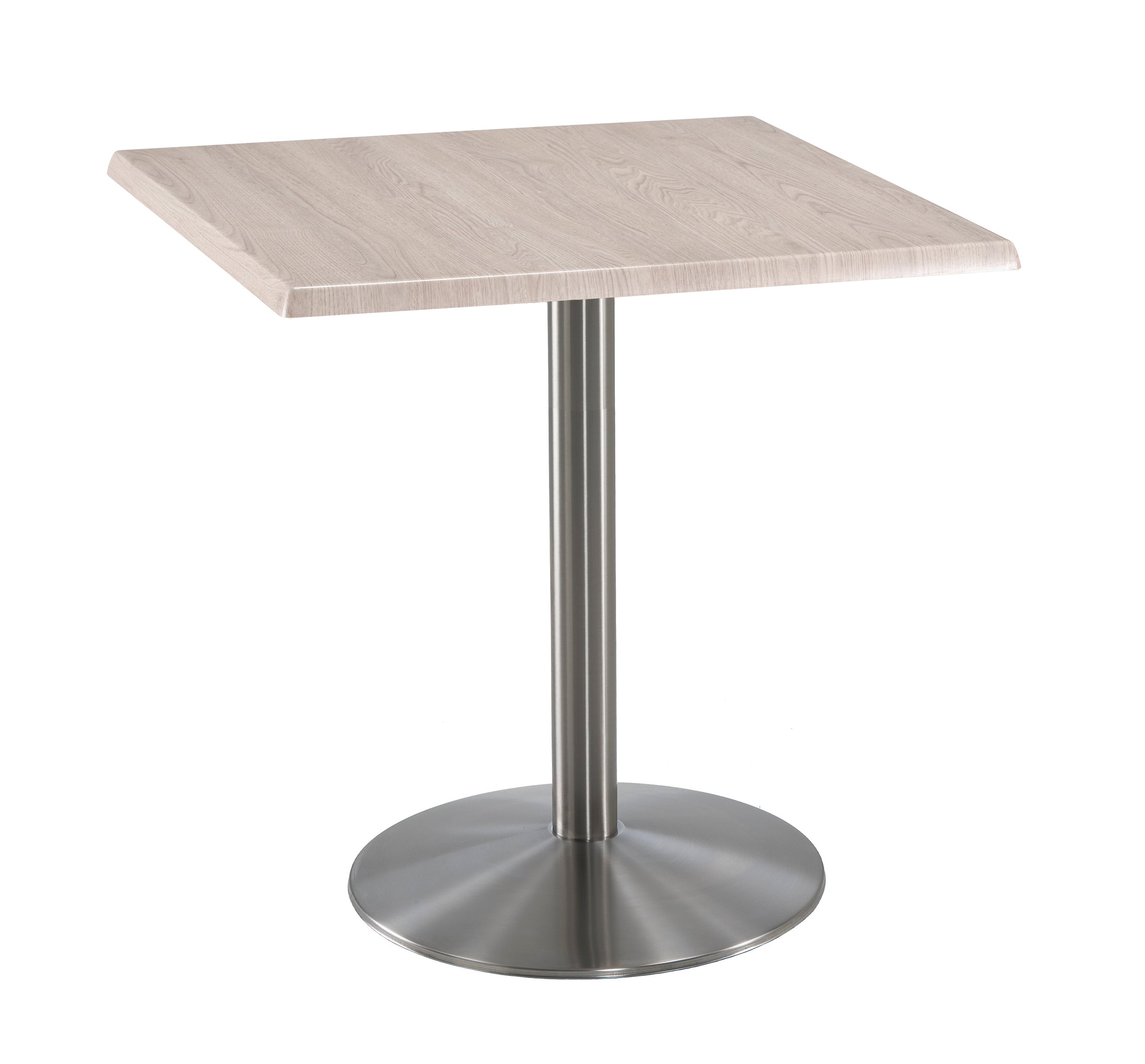Holland Bar Stool 36-Inch Counter Height Square Patio Table - Indoor/Outdoor, Stainless Steel Base