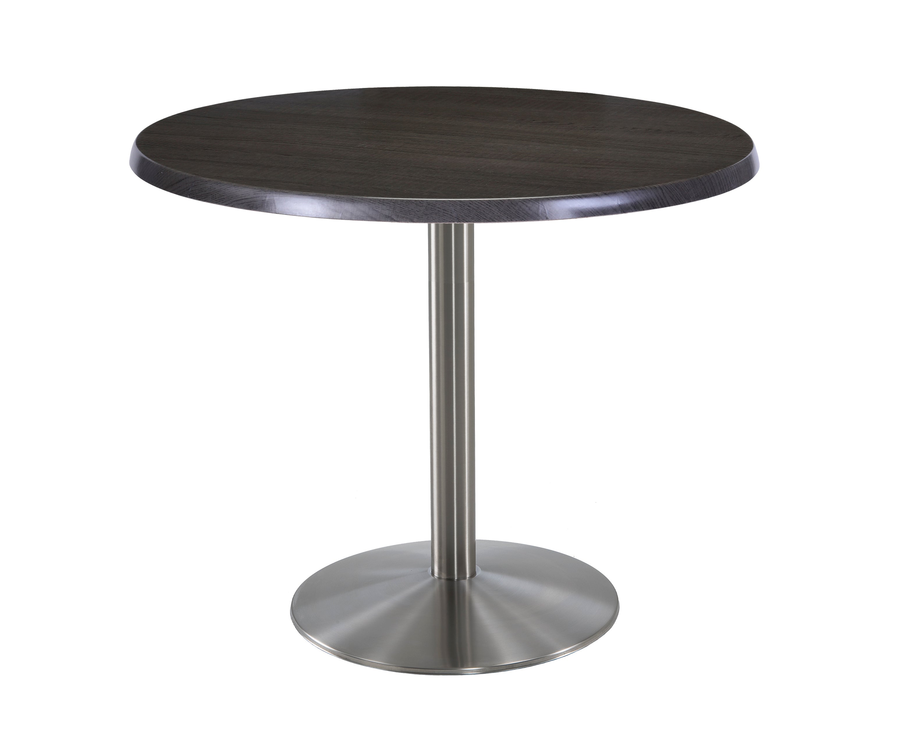 Holland Bar Stool 36-Inch Counter Height Round Patio Table - Indoor/Outdoor, Stainless Steel Base