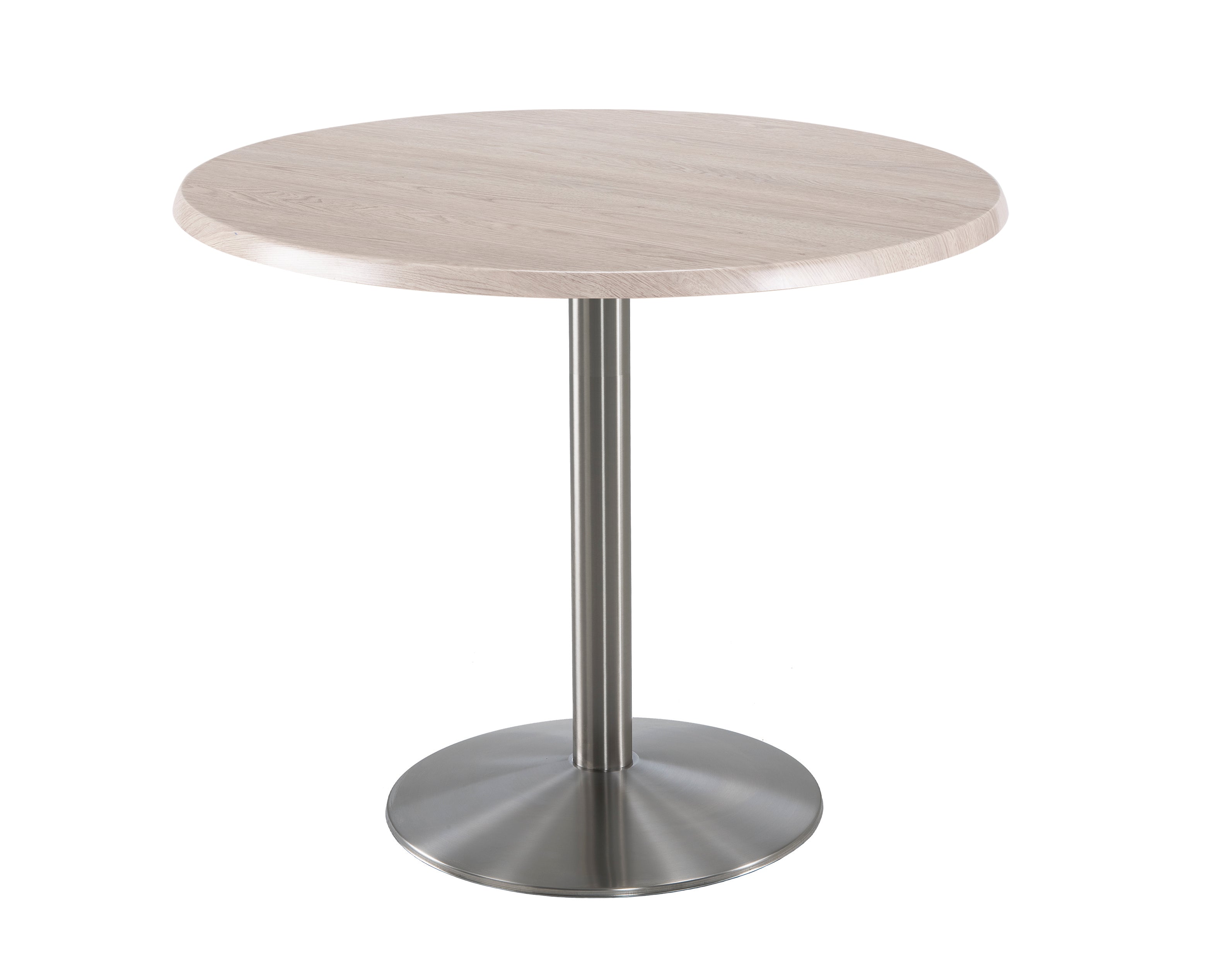 Holland Bar Stool 36-Inch Counter Height Round Patio Table - Indoor/Outdoor, Stainless Steel Base