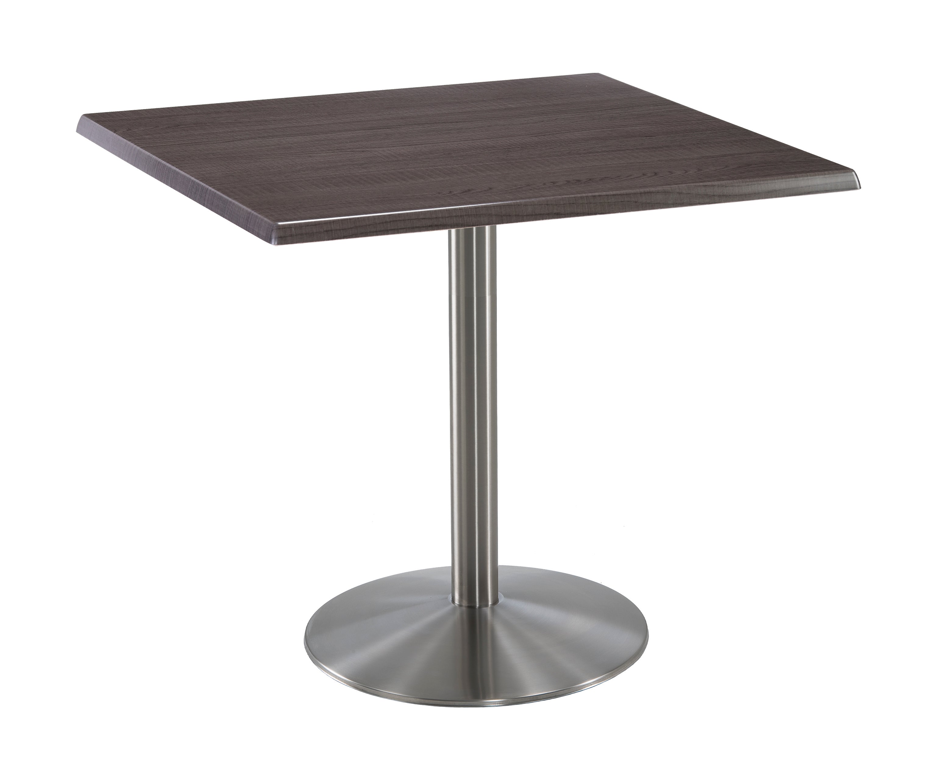 Holland Bar Stool 36-Inch Counter Height Square Patio Table - Indoor/Outdoor, Stainless Steel Base