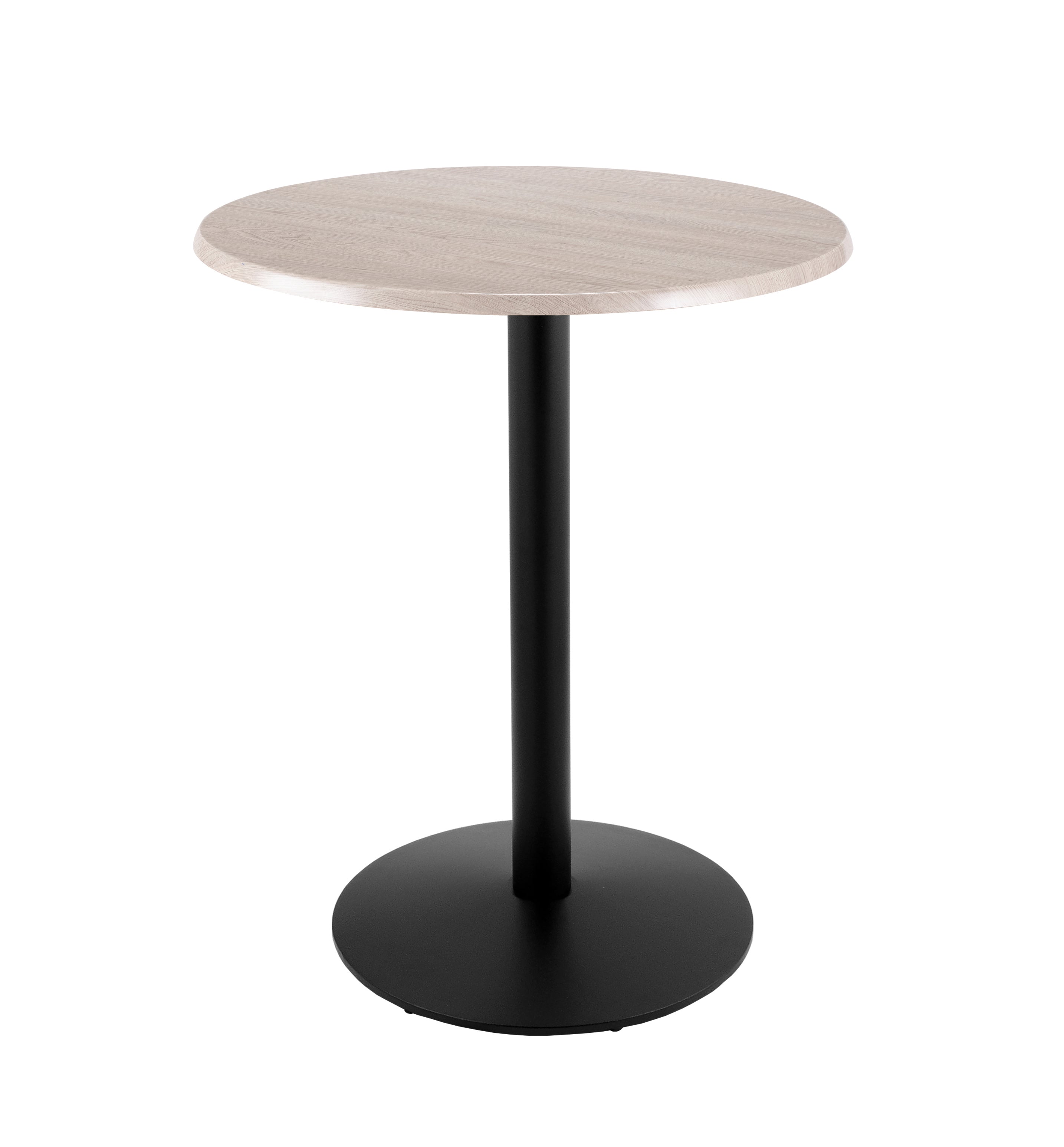 Holland Bar Stool 42-Inch Bar Height Round Patio Table - Indoor/Outdoor, Black Wrinkle Base
