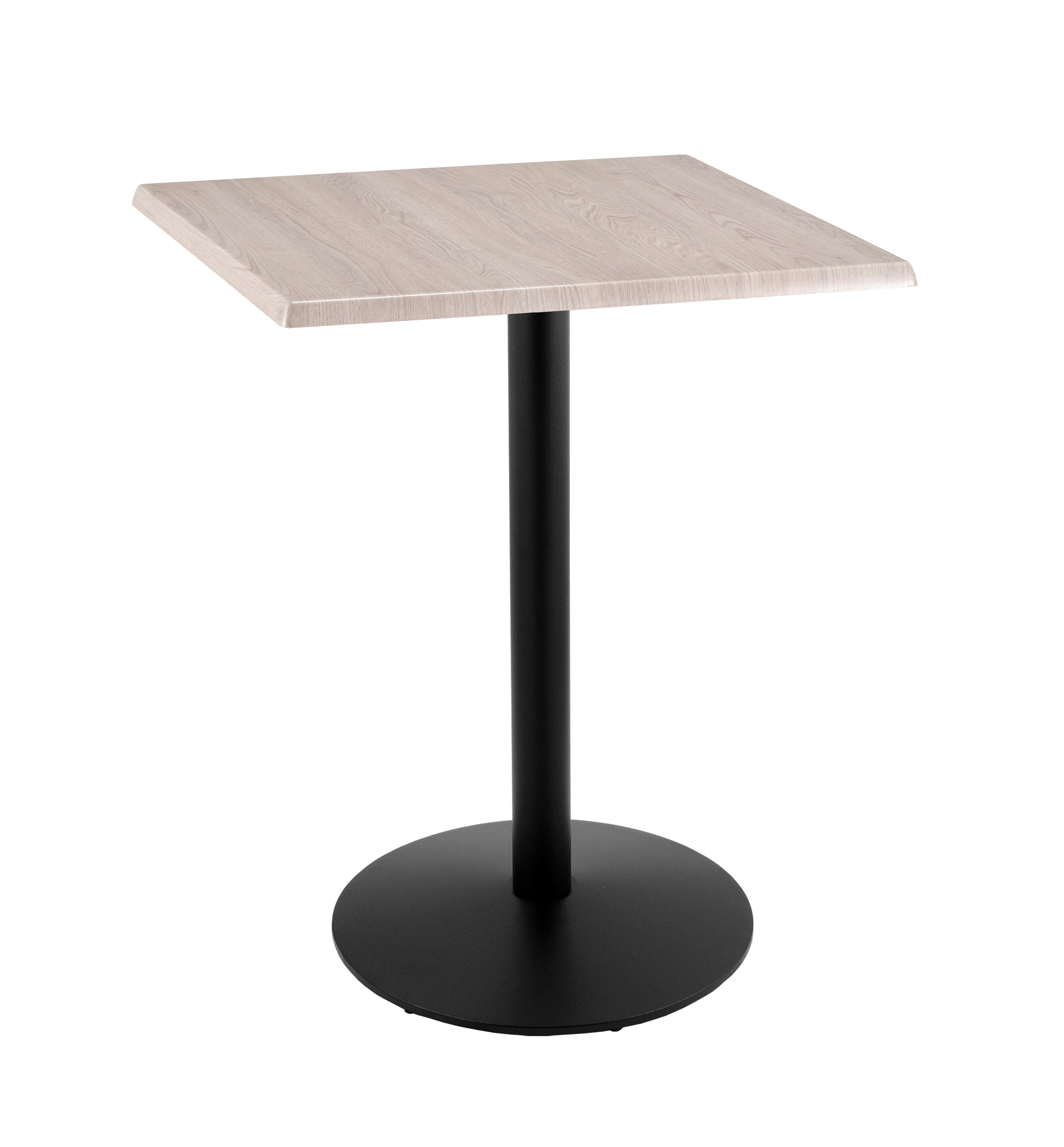 Holland Bar Stool 42-Inch Bar Height Square Patio Table - Indoor/Outdoor, Black Wrinkle Base