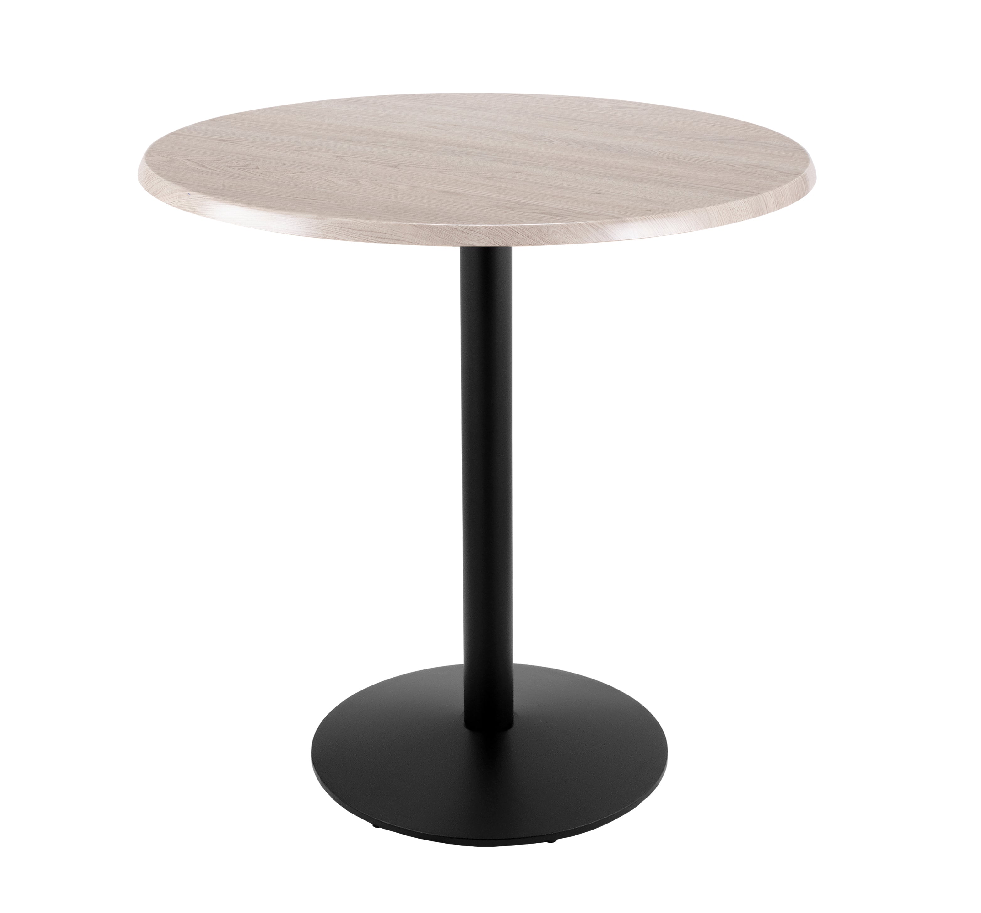 Holland Bar Stool 42-Inch Bar Height Round Patio Table - Indoor/Outdoor, Black Wrinkle Base